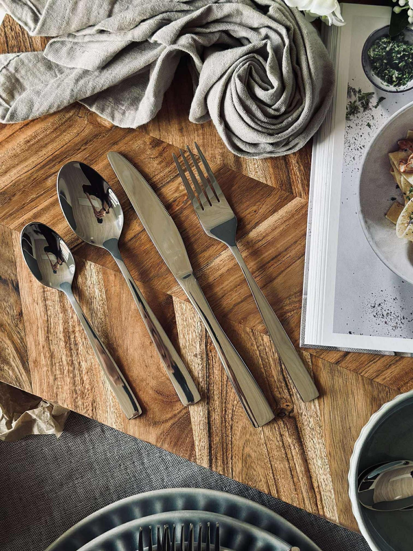 Besteck 16-teilig in Box - Steel