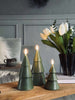 LED-Weihnachtsbaum 3 Stk. mit Fernbedienung Grün
