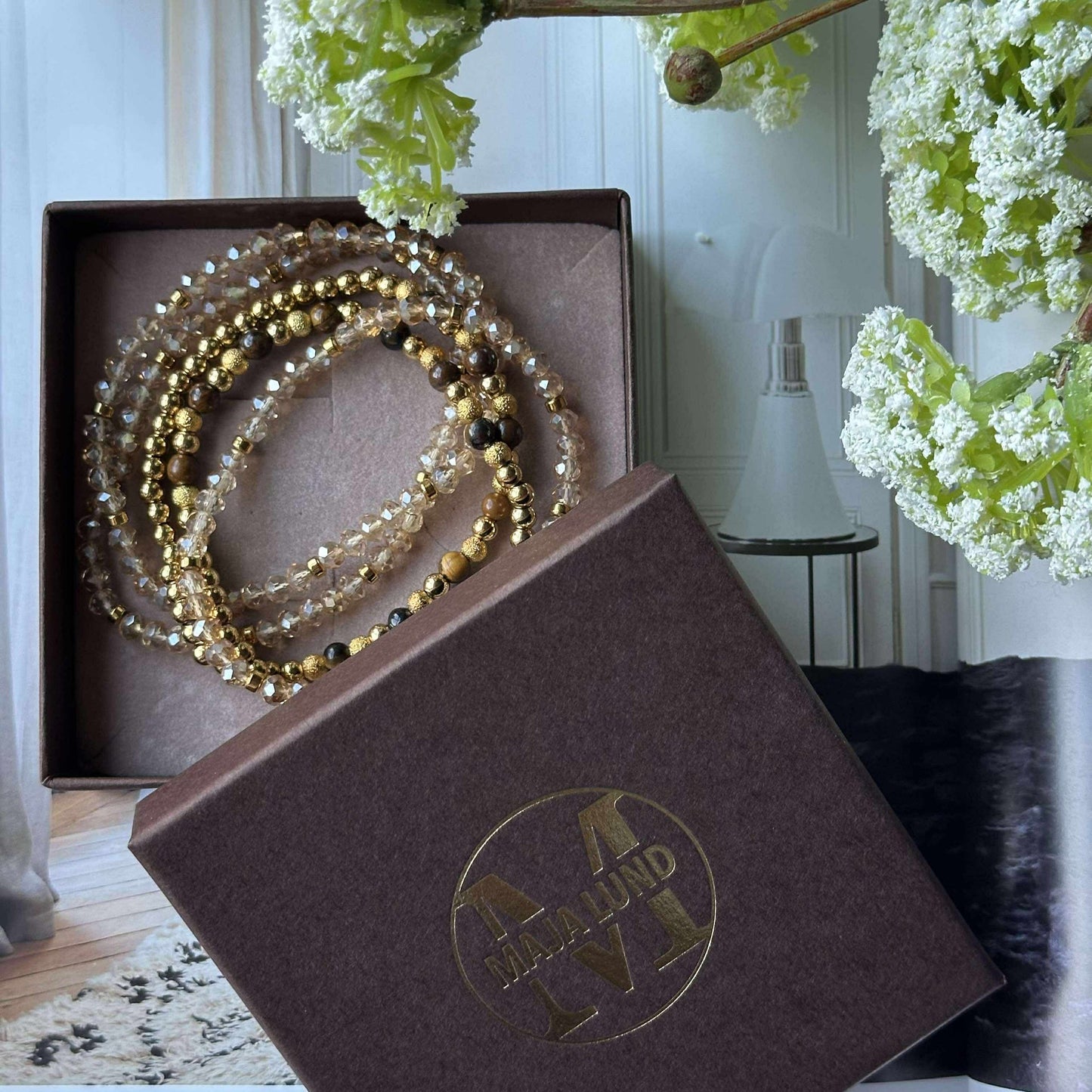 Armband Ofelia Tiger Eye - Set mit 5 Armbändern