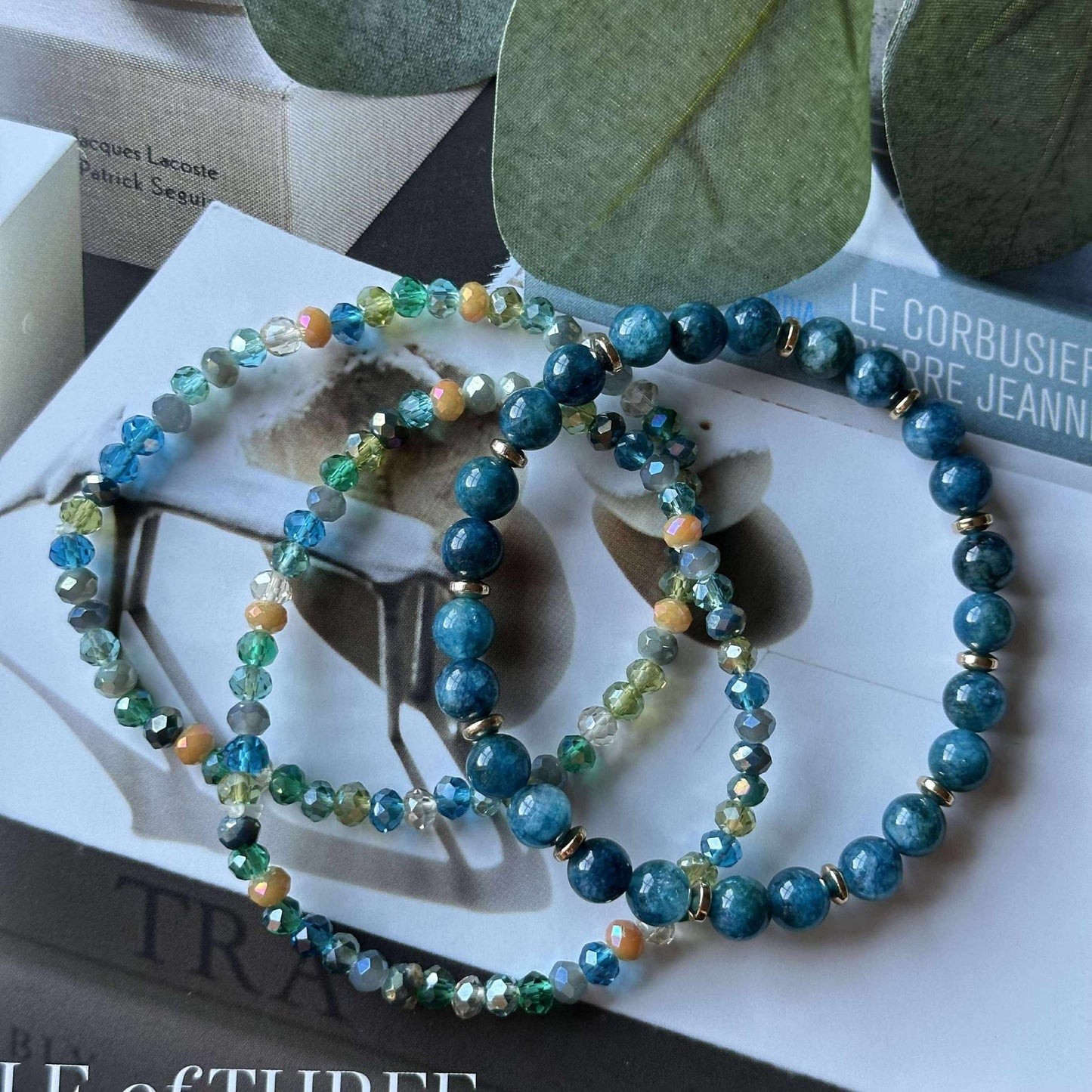 Armband Luna Sea Green – Set mit 3 Stück