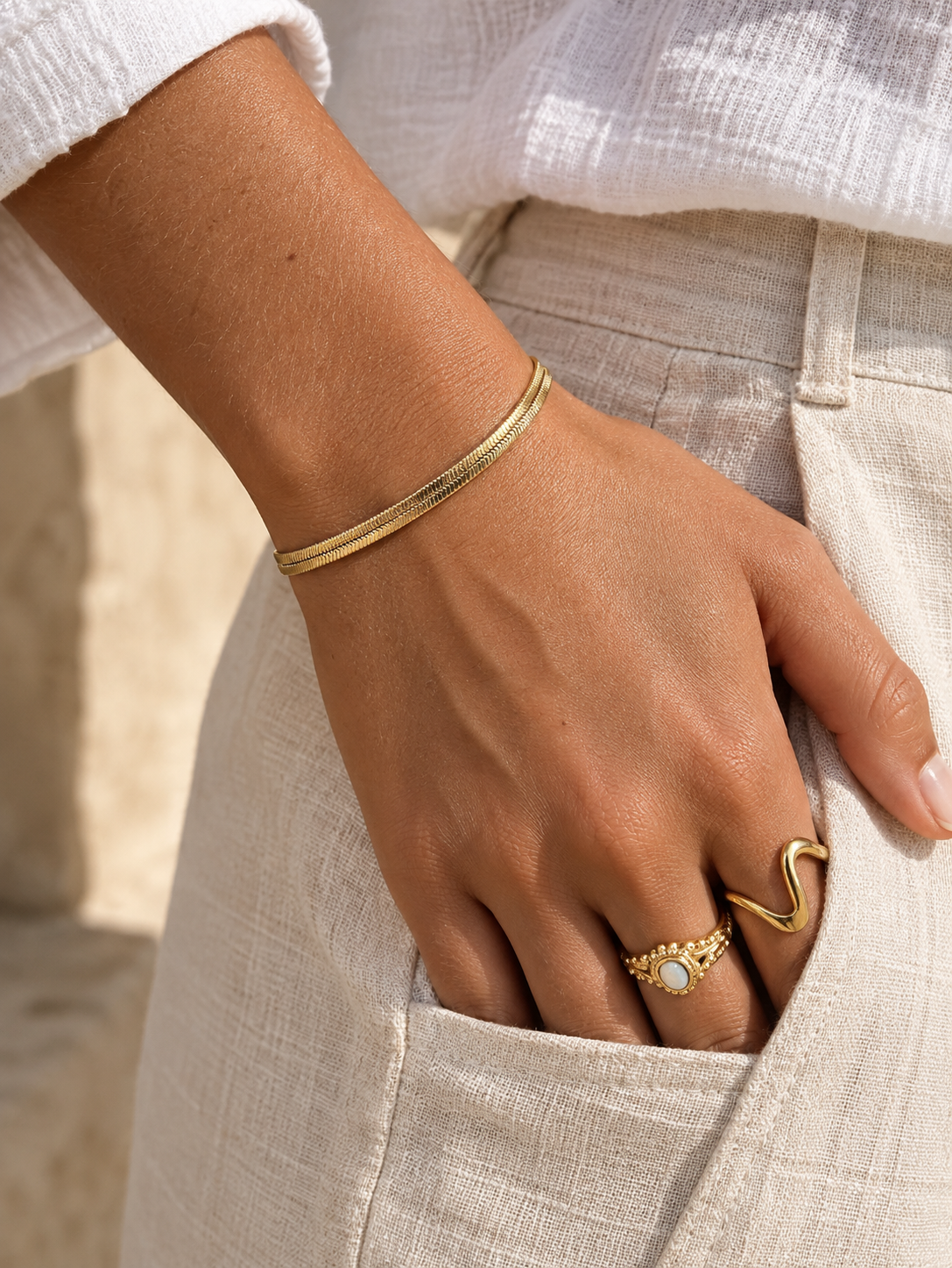 Armband Mira - vergoldet
