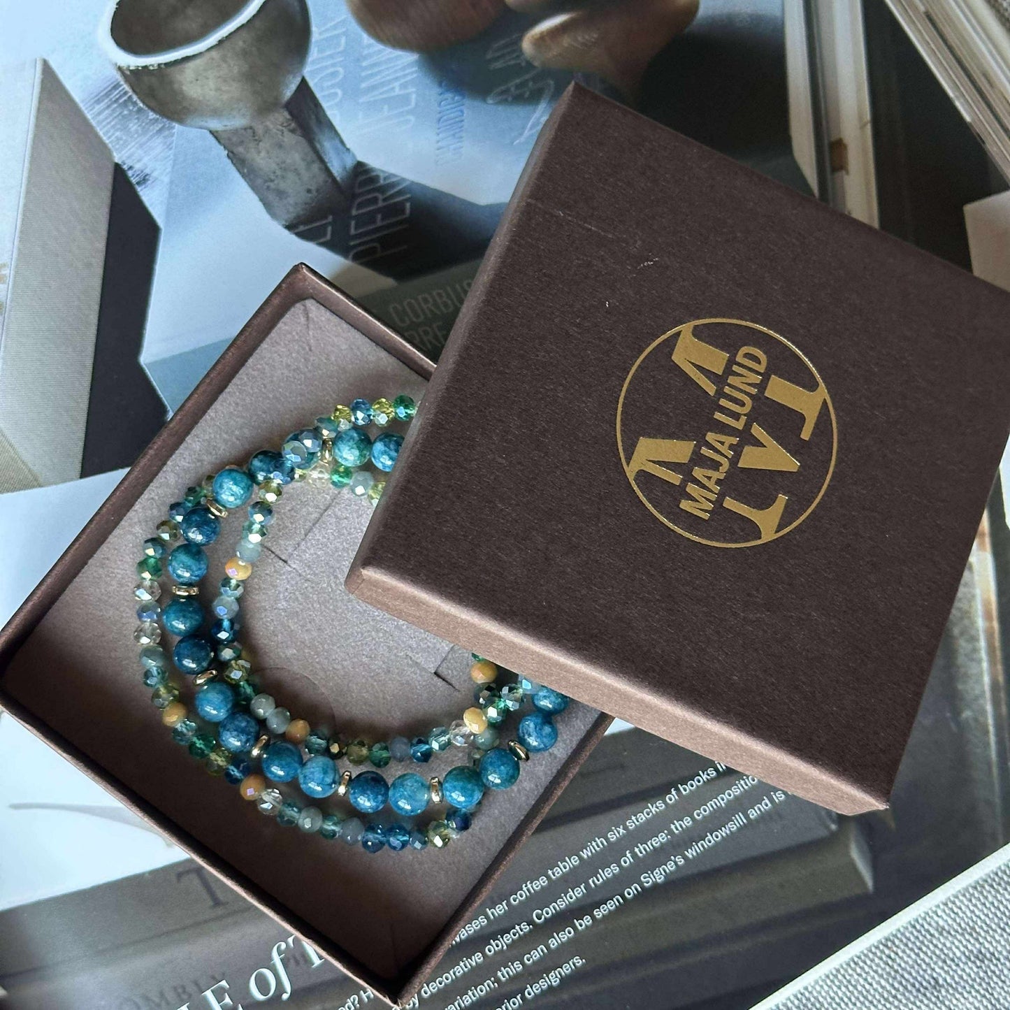 Armband Luna Sea Green – Set mit 3 Stück