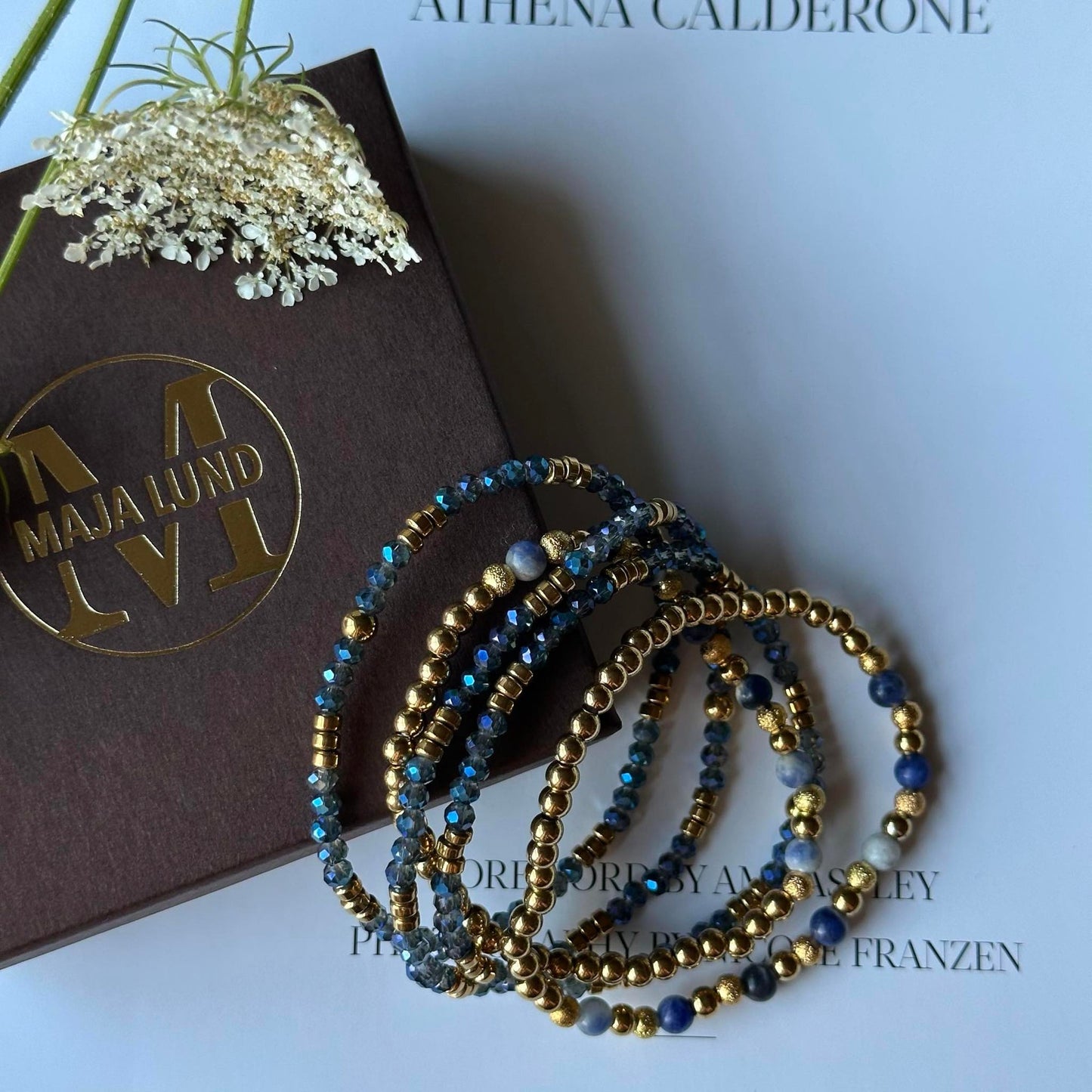 Armband Ofelia Navy – Set mit 5 Armbändern