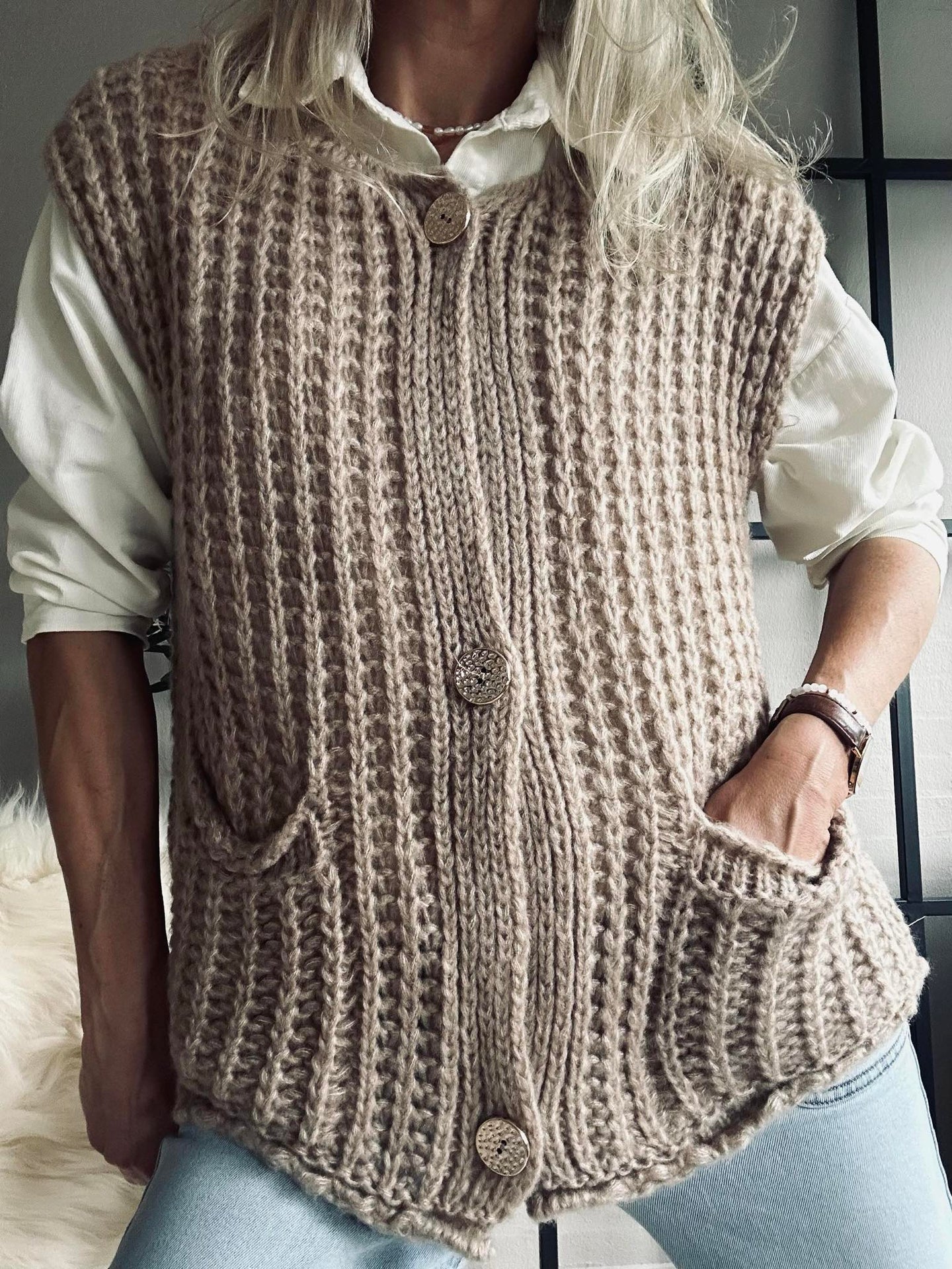 Weste Ruby beige