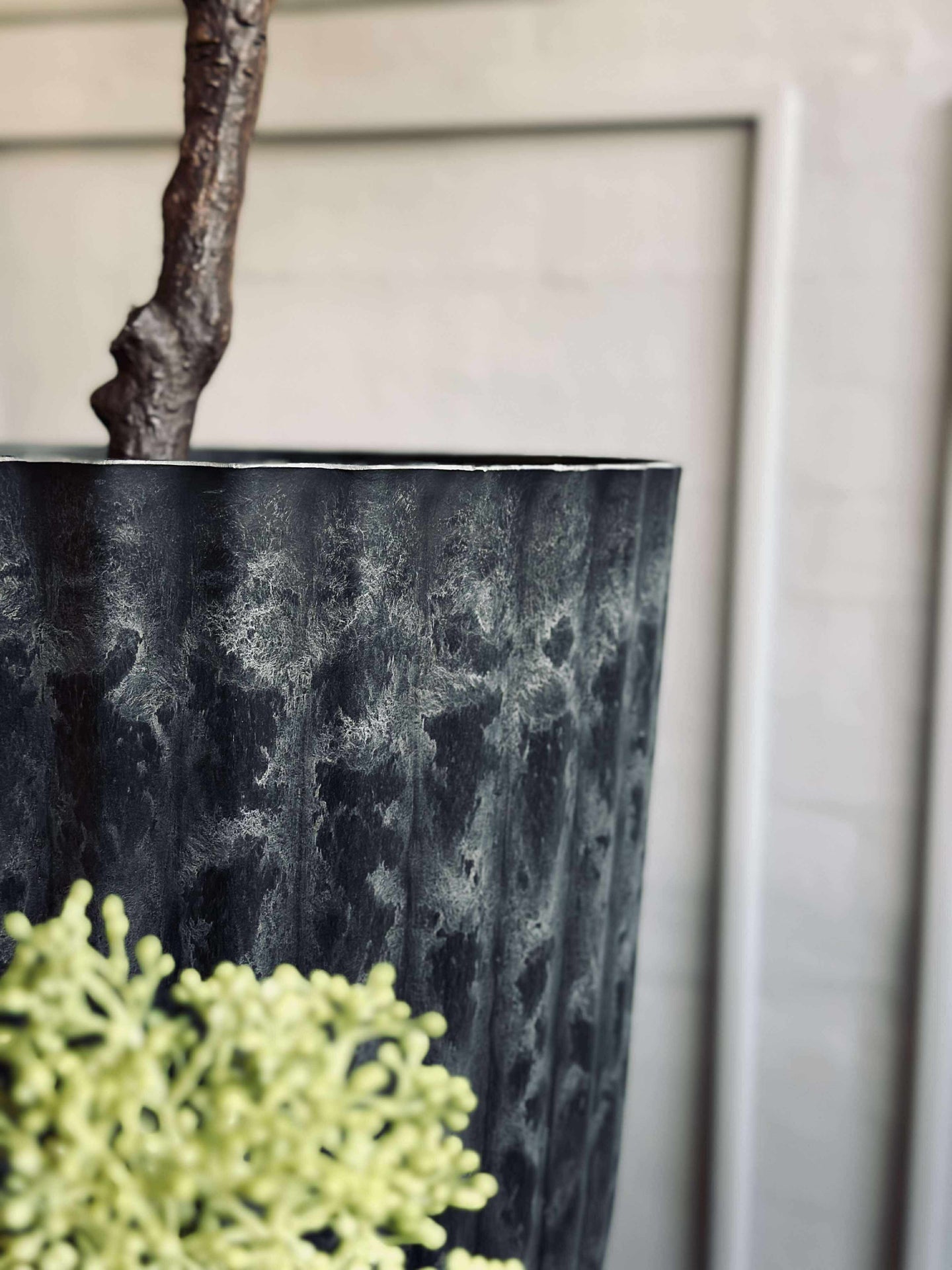 Kräutertöpfe im Beton-Look - Set mit 2 Stück