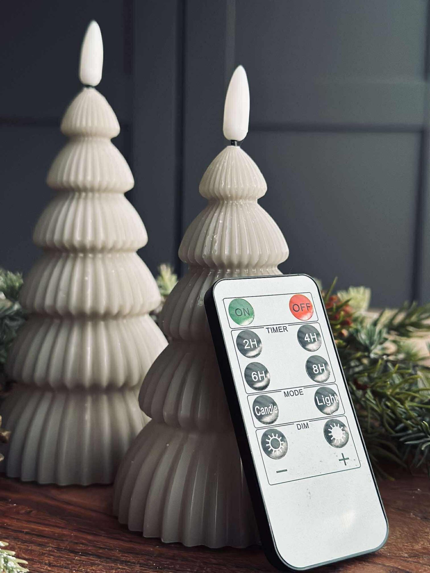 Weihnachtsbaum mit LED-Licht - Set mit 2 Stk. Sand