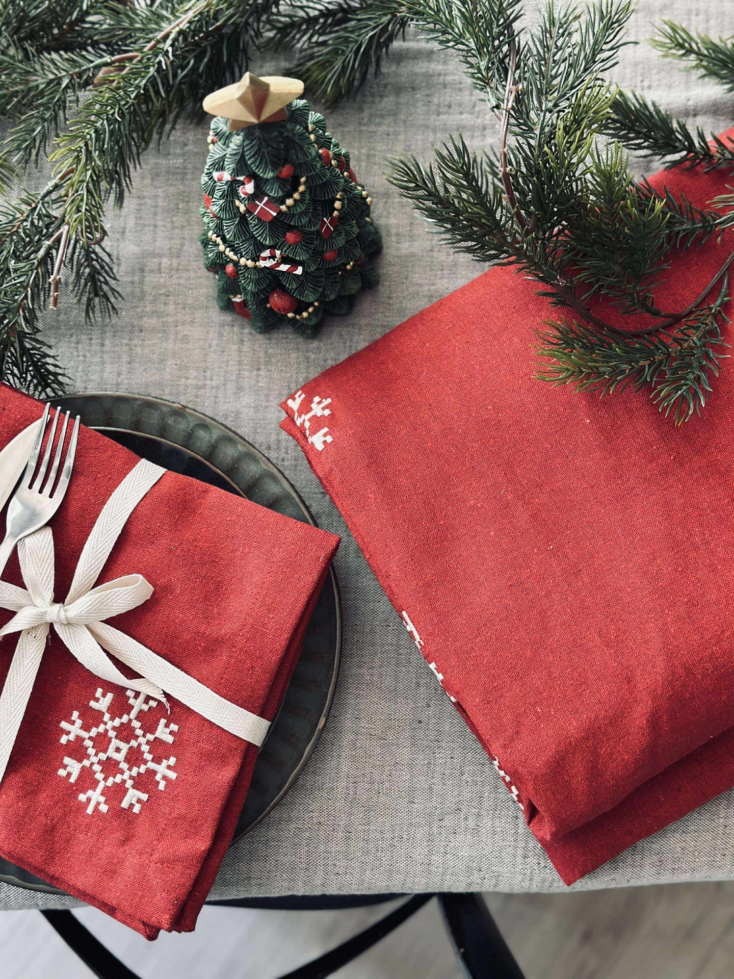 Servietten Rote Weihnachten - 4 Stk.