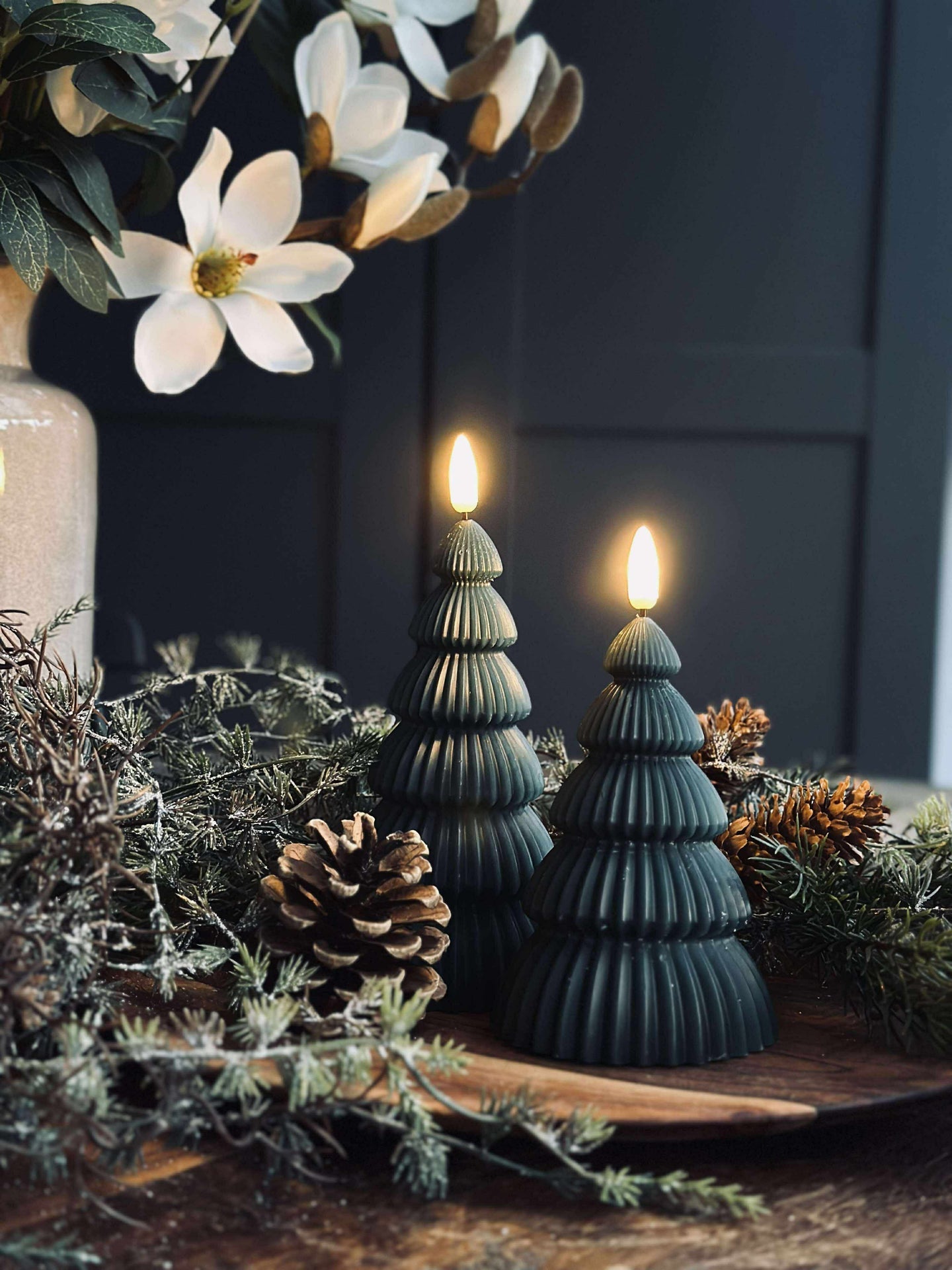 Weihnachtsbaum mit LED-Licht - Set mit 2 Stk. Grün
