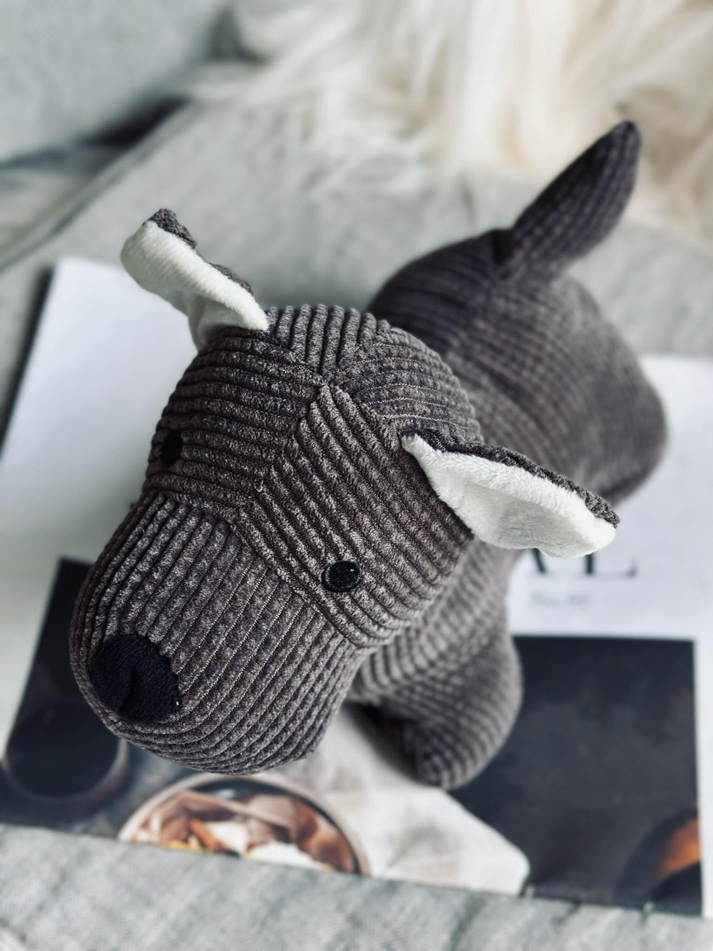 Türstopper Hund - Brauner Samt