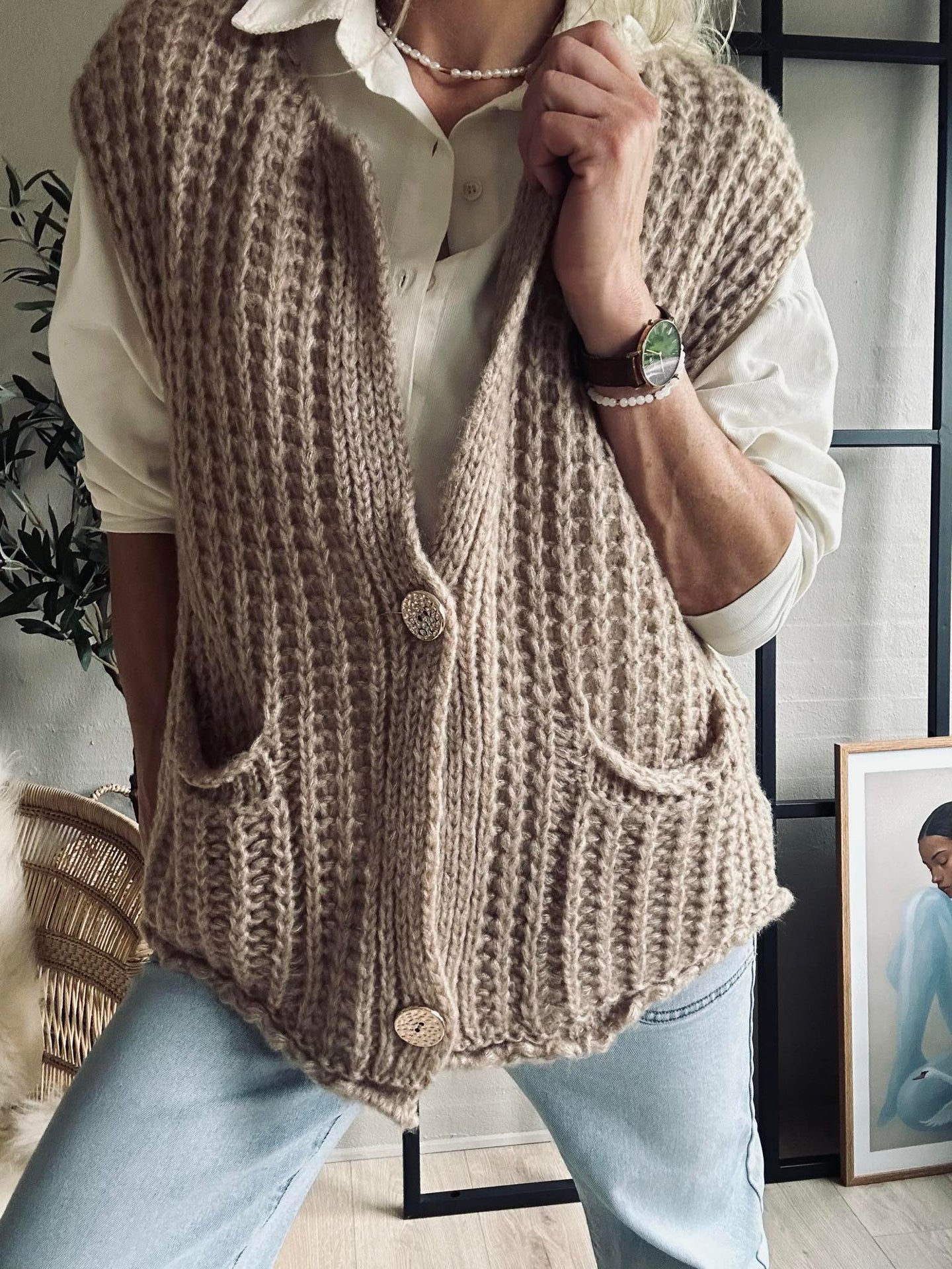 Weste Ruby beige