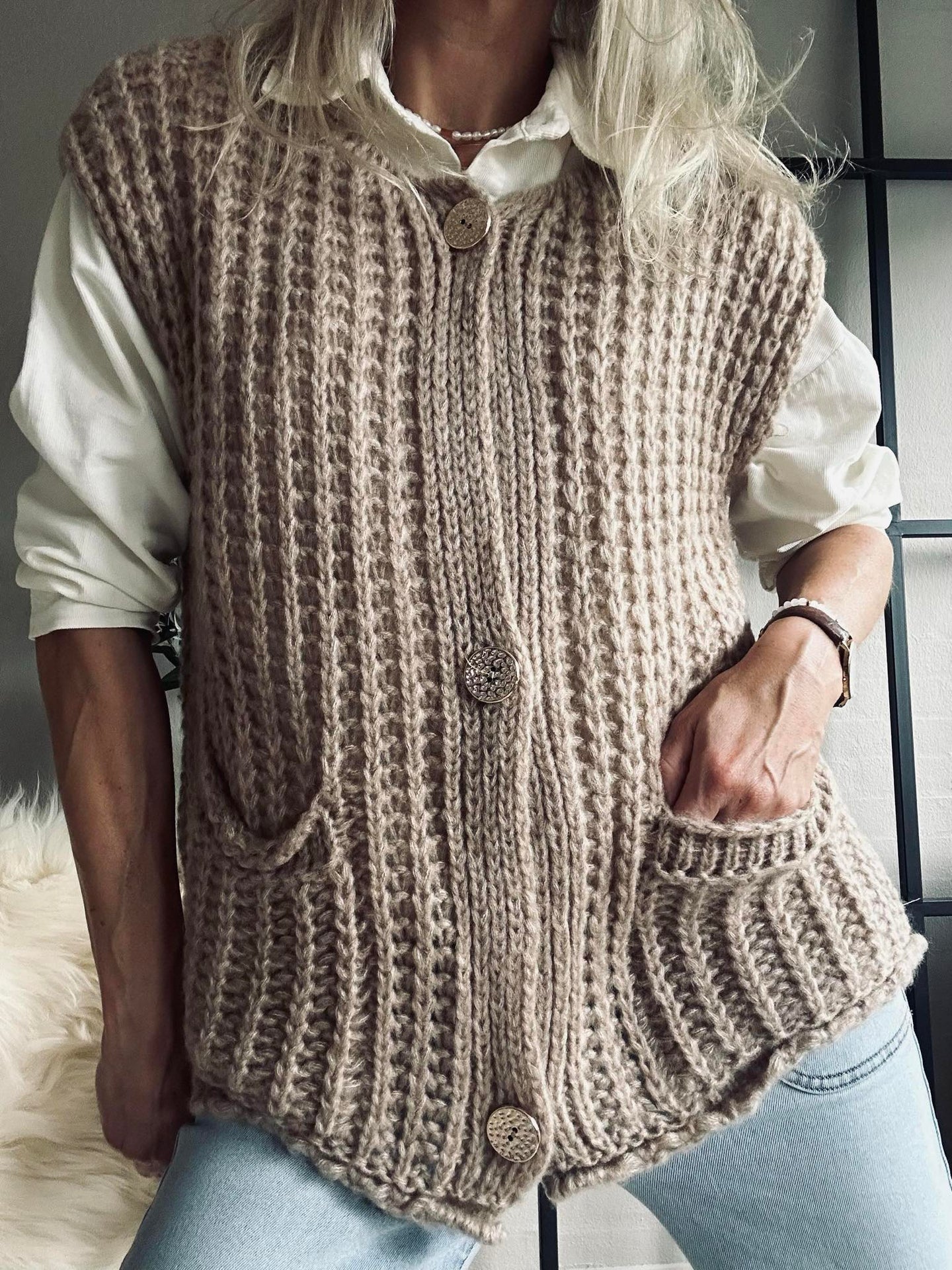 Weste Ruby beige