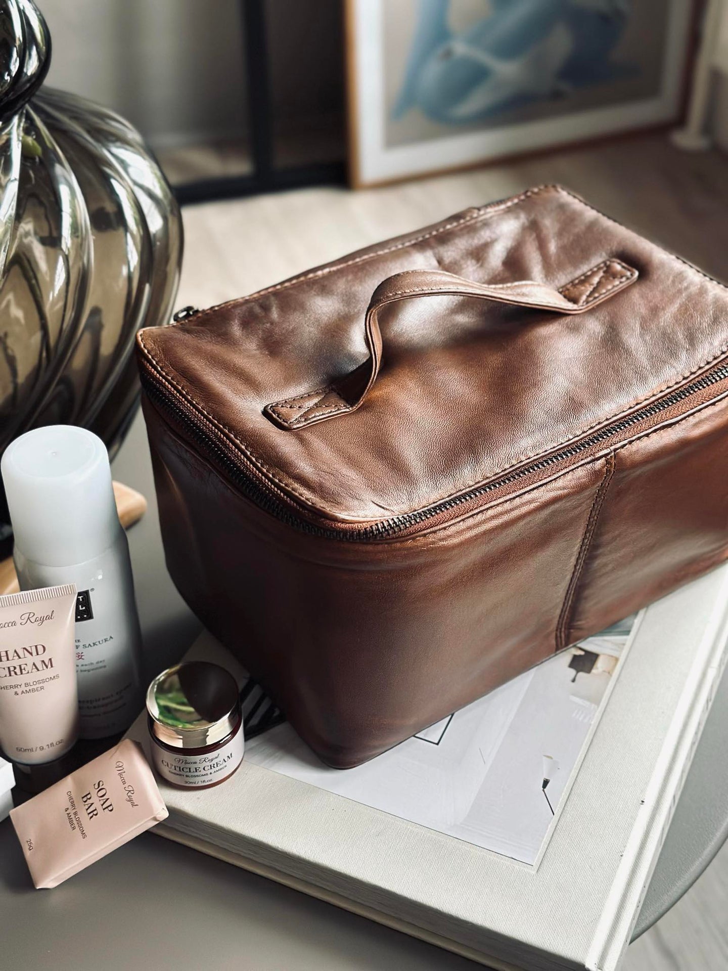 Klassische Kosmetiktasche - Chesterfield