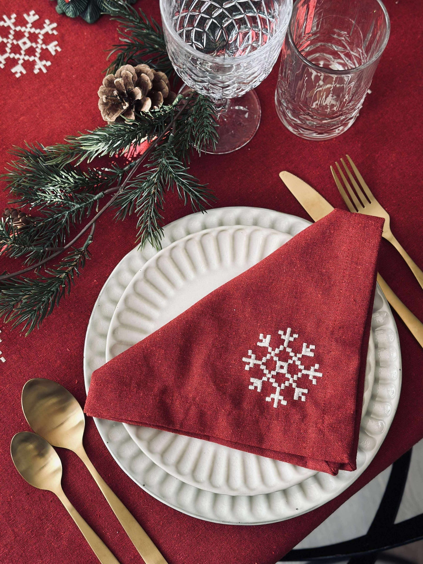 Servietten Rote Weihnachten - 4 Stk.