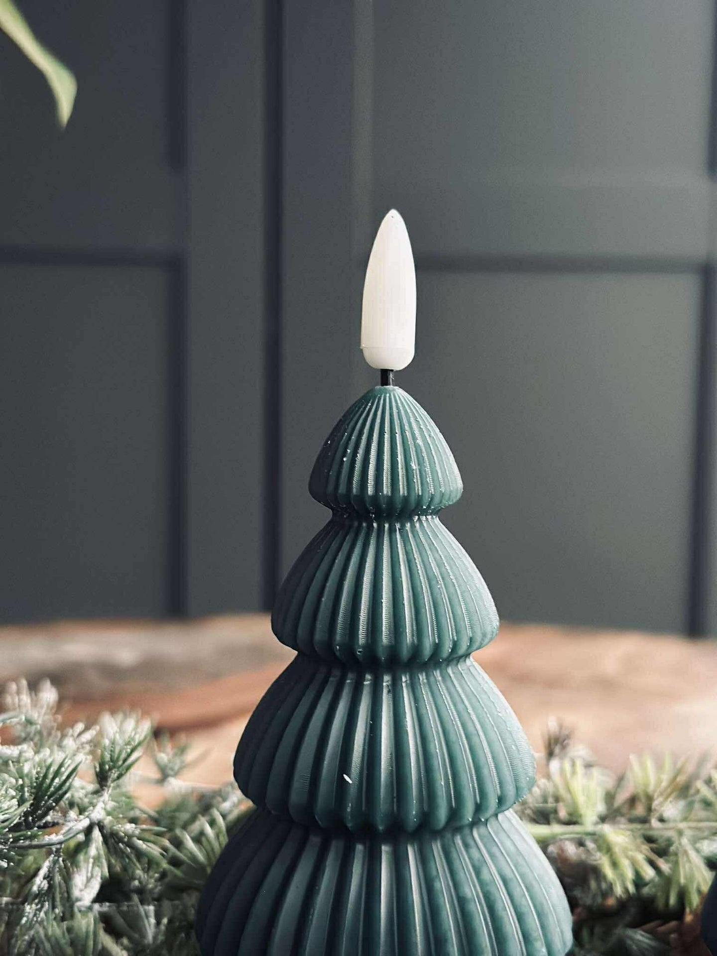 Weihnachtsbaum mit LED-Licht - Set mit 2 Stk. Grün
