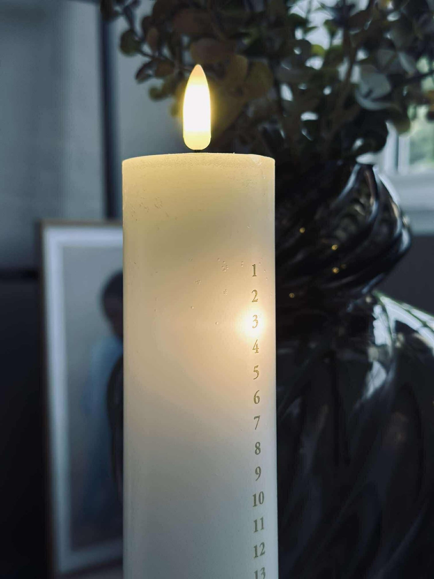 LED Kalenderkerze inkl. Fernbedienung