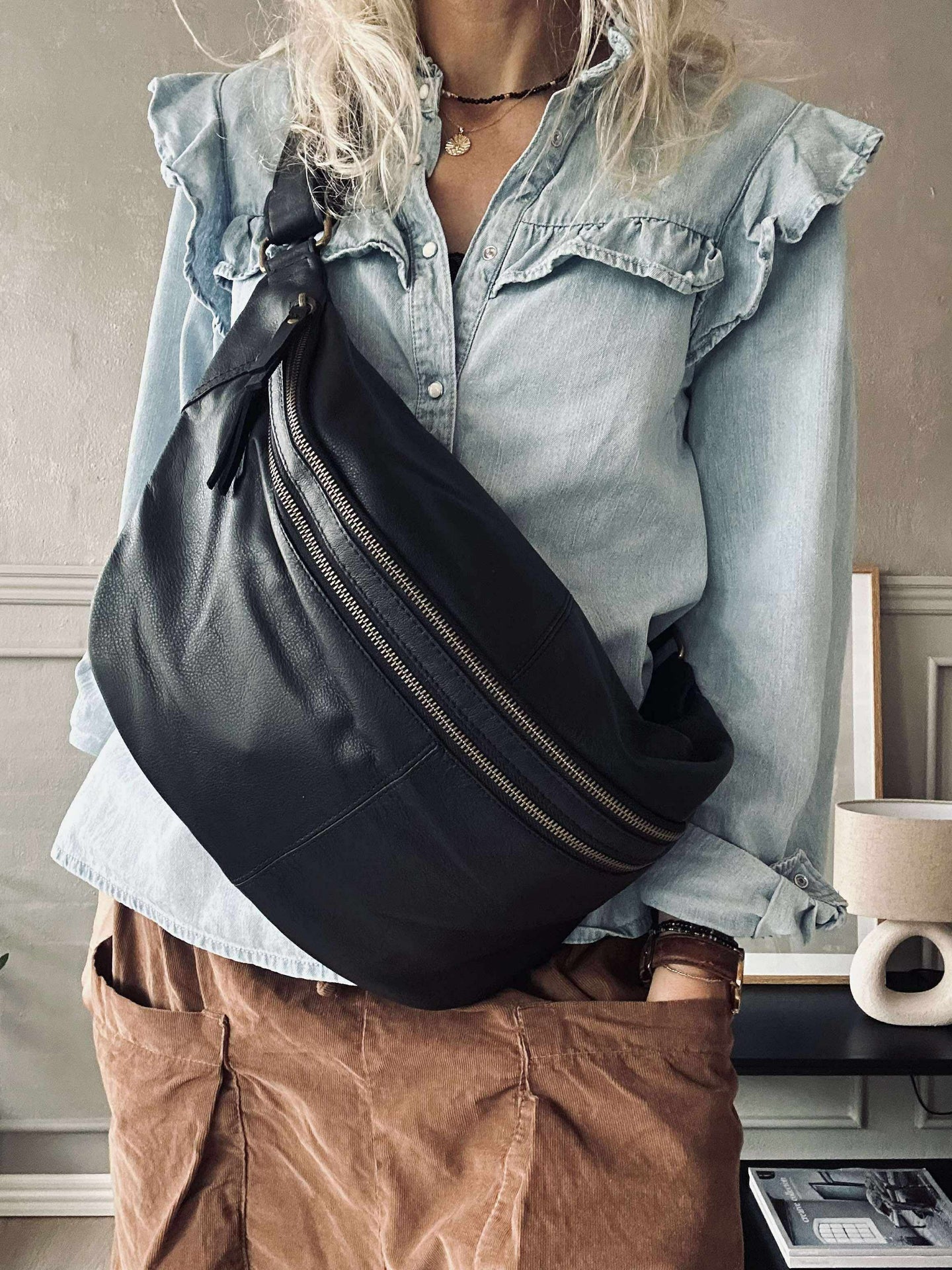 Gürteltasche Jina Big Schwarz