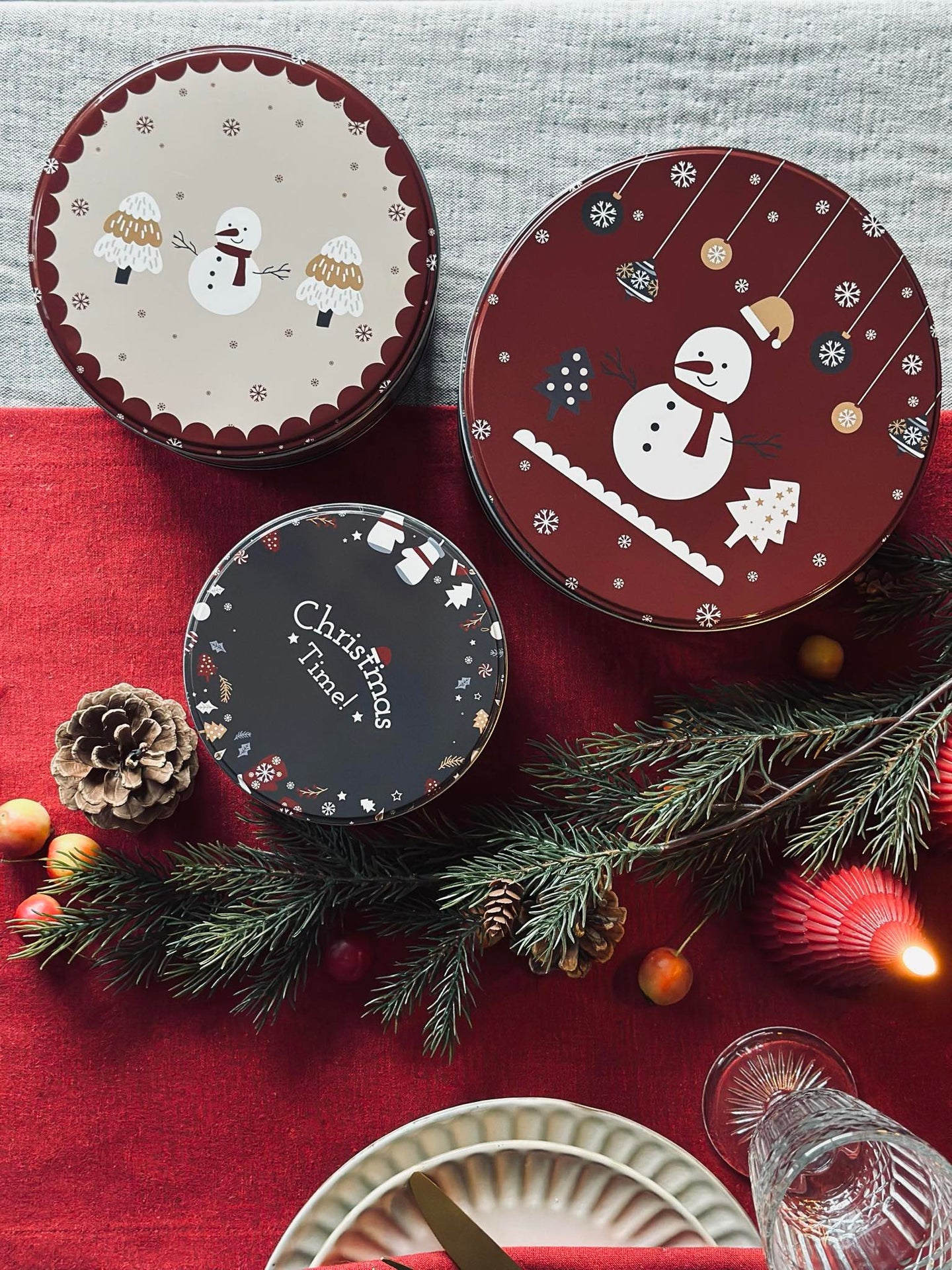 Keksdosen Weihnachten - Set aus 3 Stk.