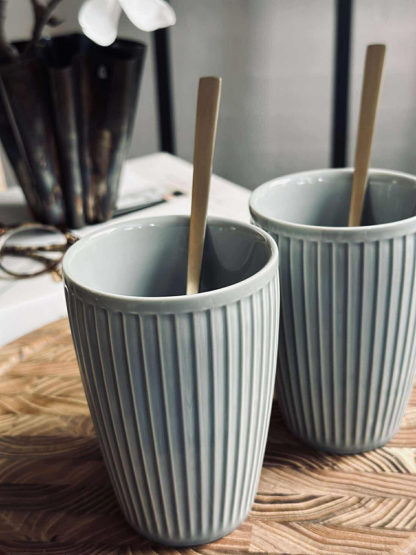 Thermobecher Plissé - Set mit 2 Stk. - Arctic Ice