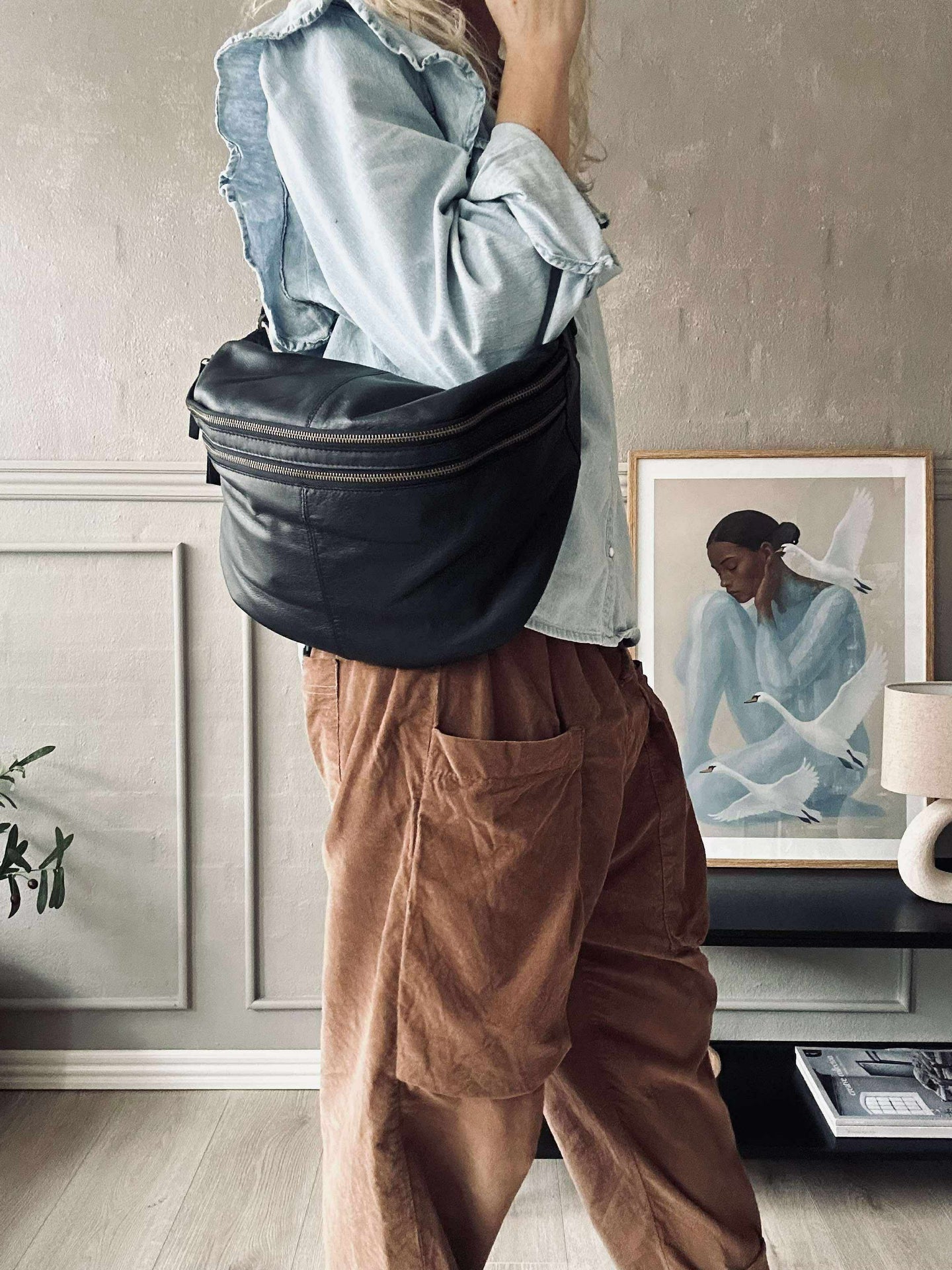 Gürteltasche Jina Big Schwarz