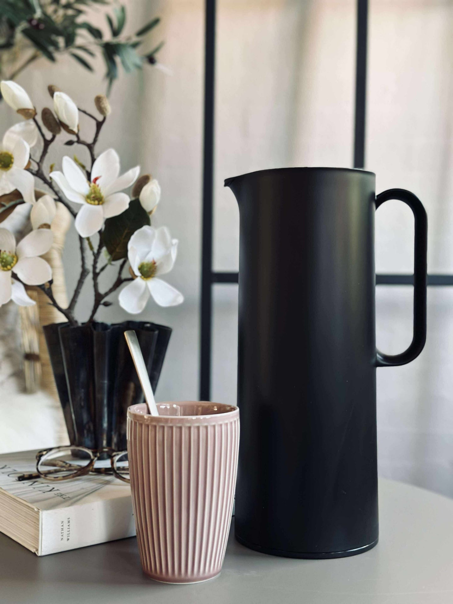 Thermoskanne mit Druckknopf-Funktion - 1 Liter
