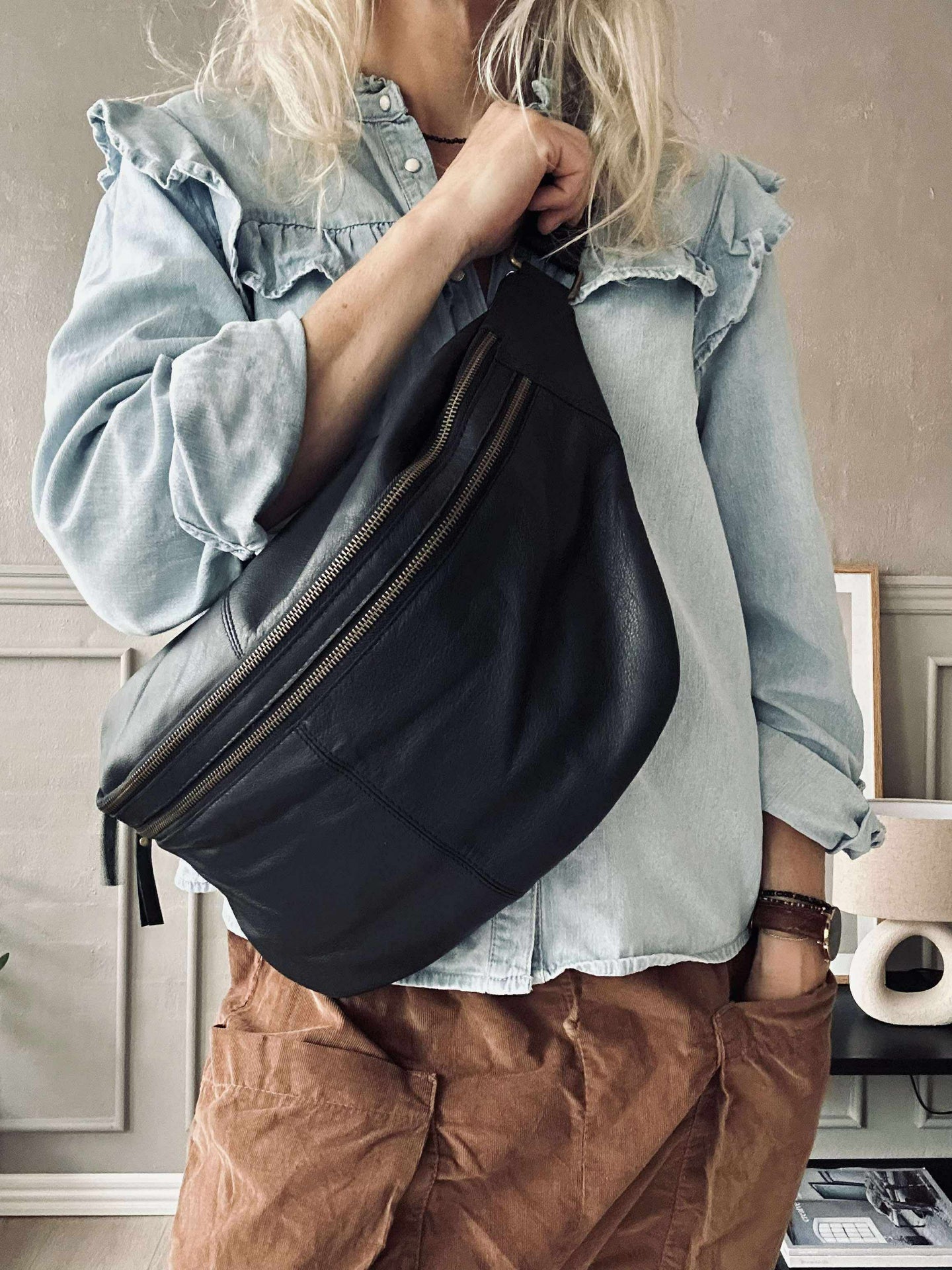 Gürteltasche Jina Big Schwarz