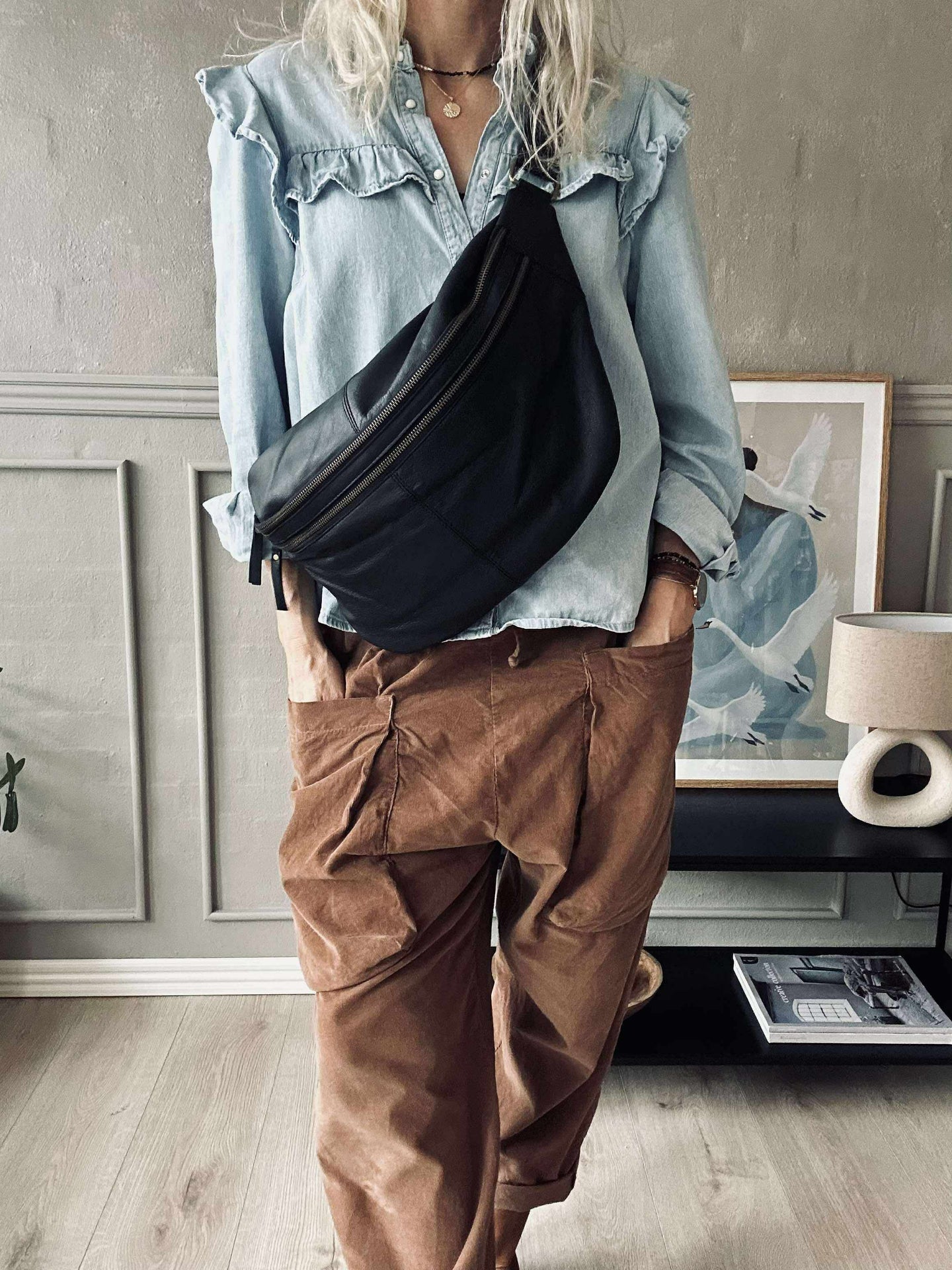 Gürteltasche Jina Big Schwarz