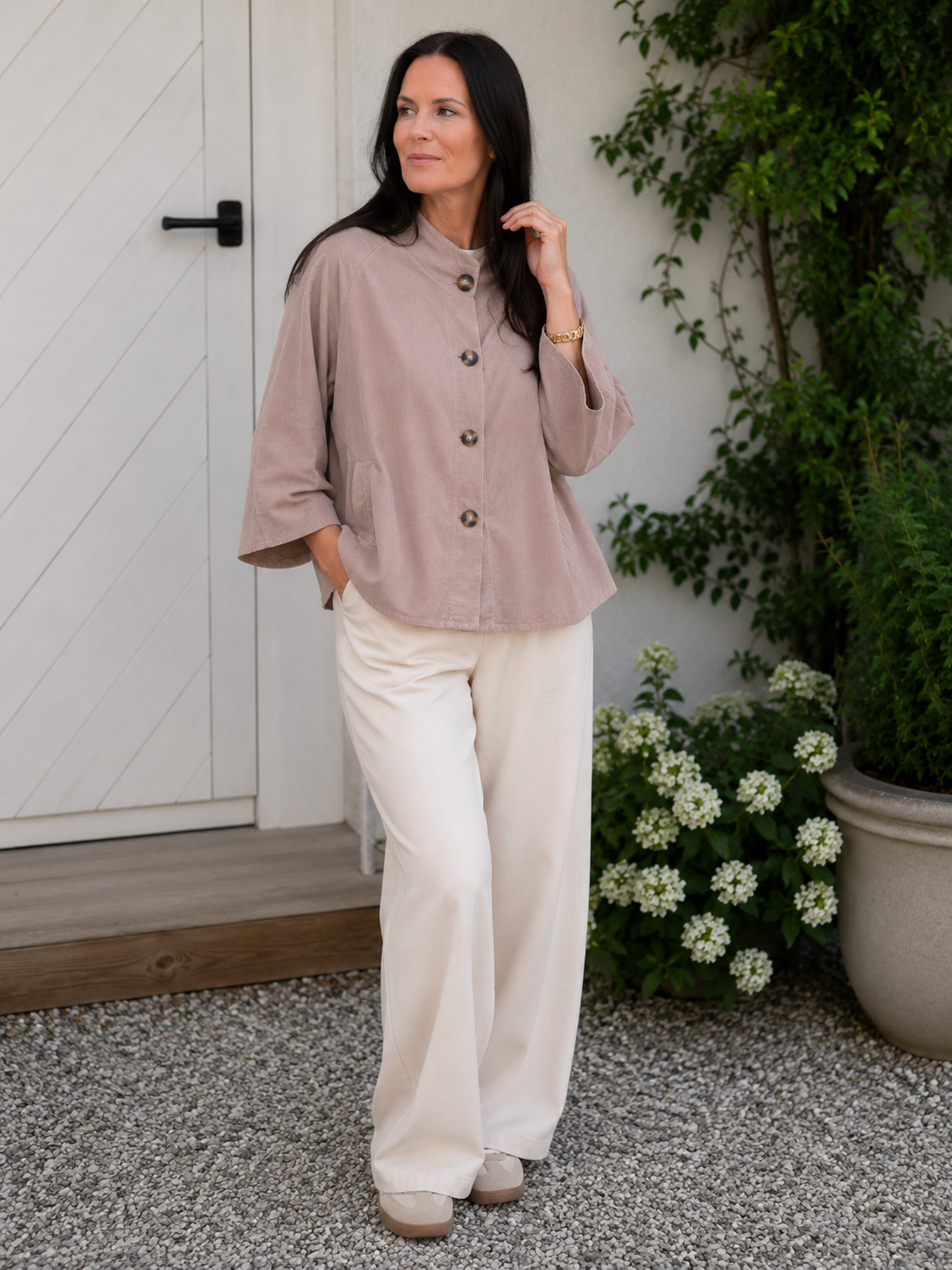 Jacke Jessamy - Tortora Babycord