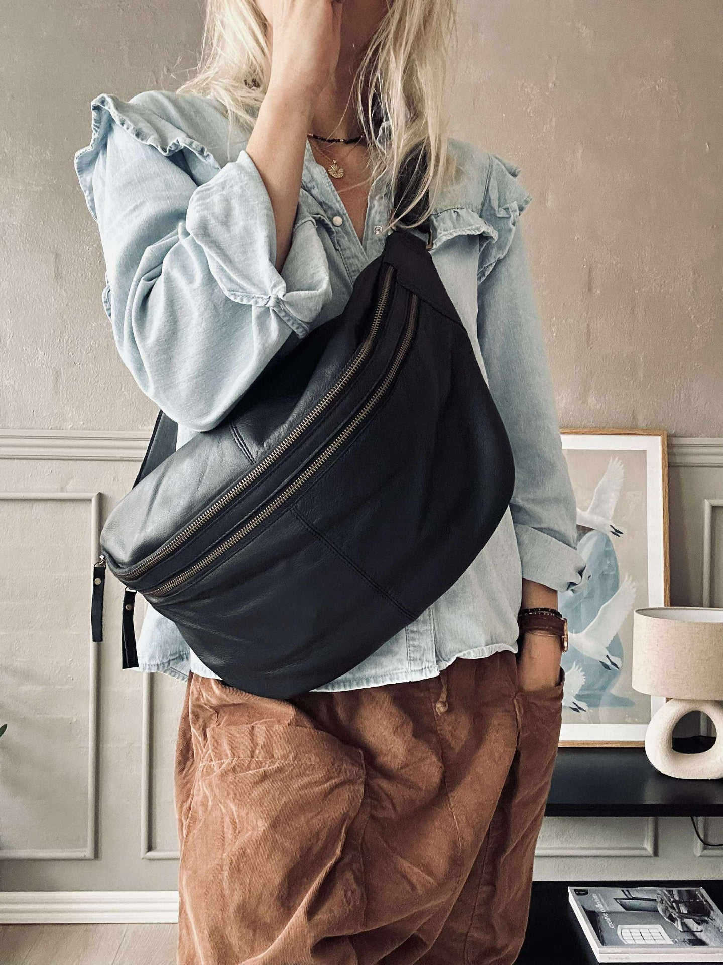 Gürteltasche Jina Big Schwarz