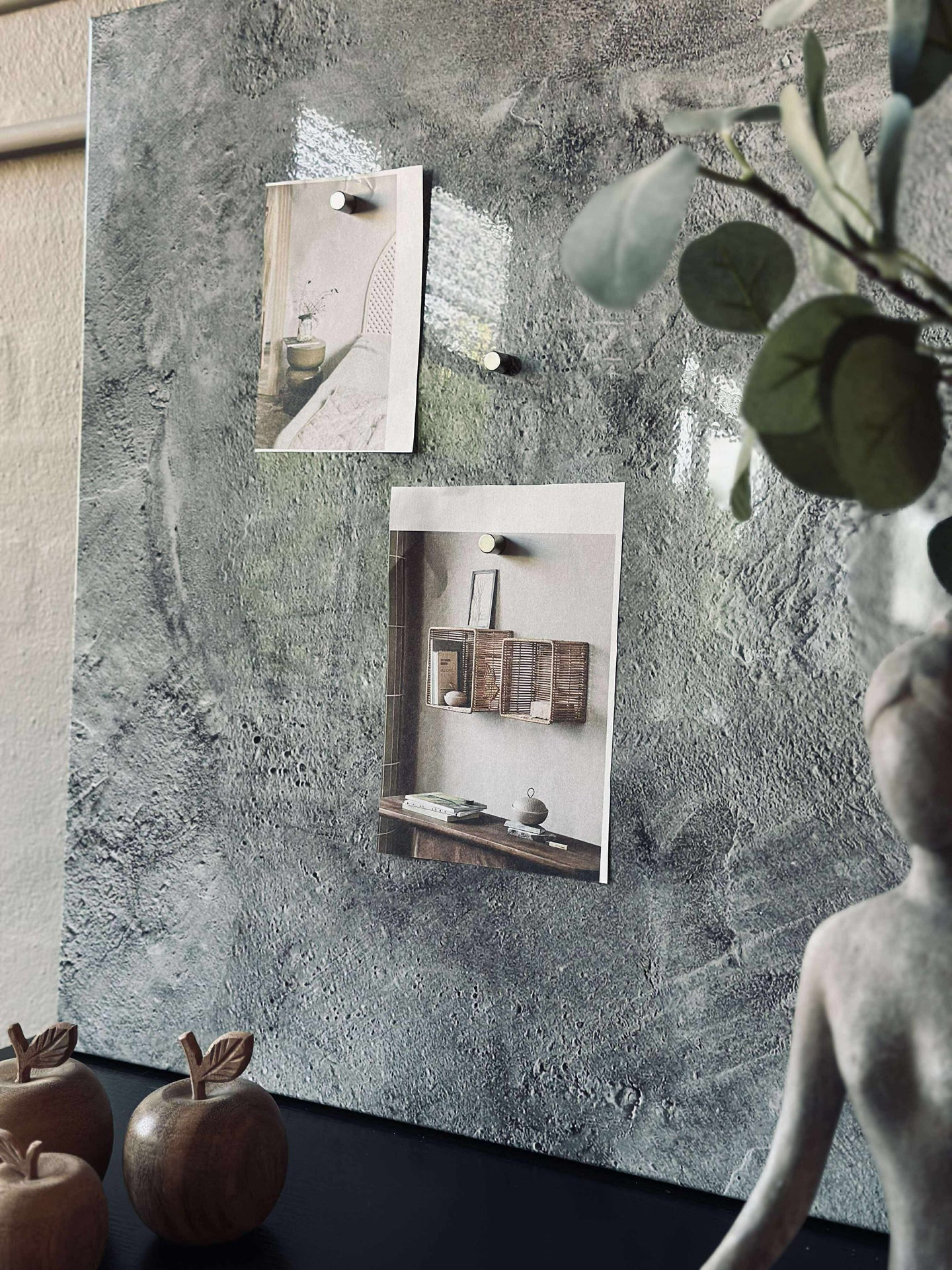 Magnettafel 60x90 - Beton-Look