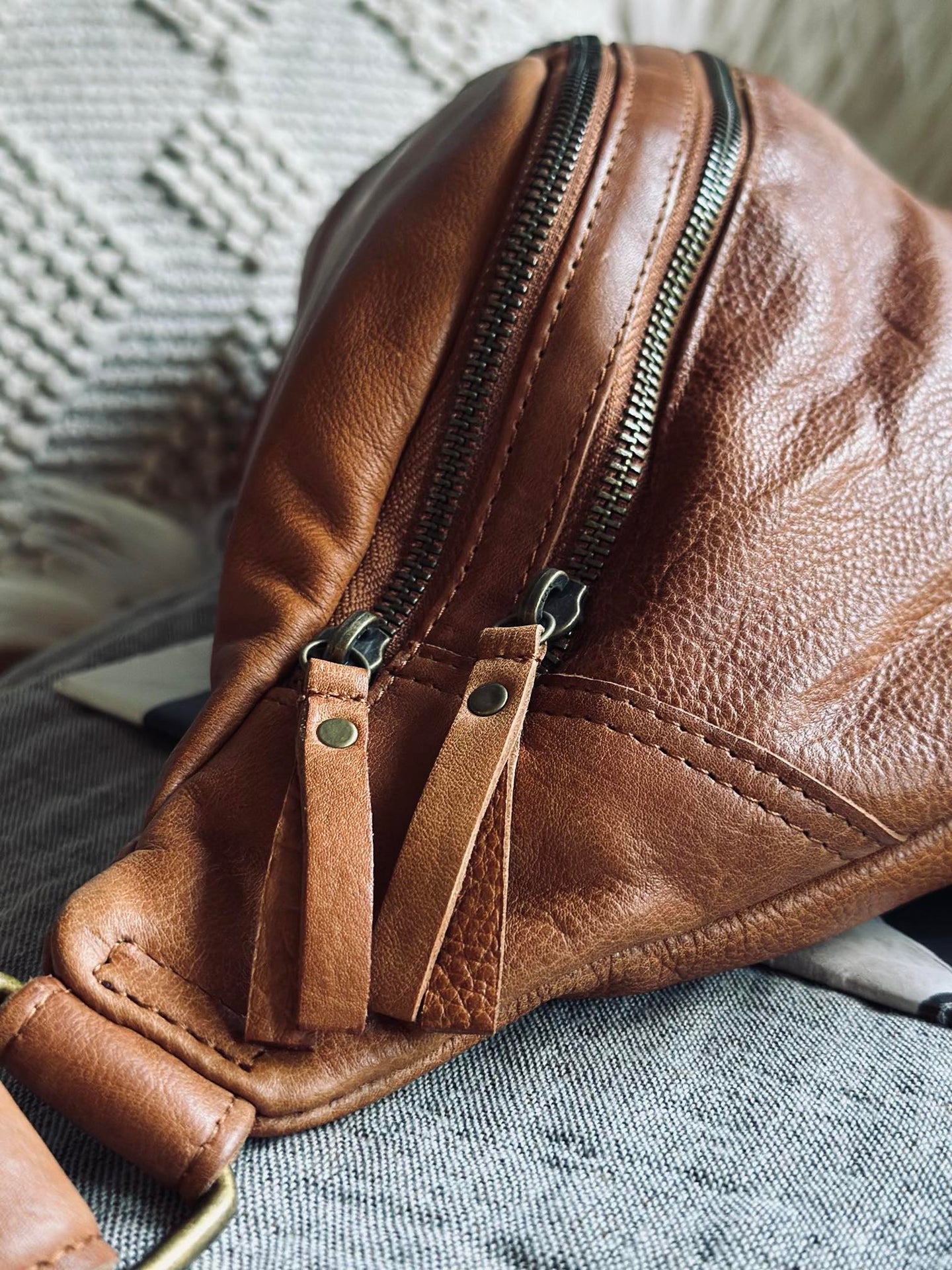 Gürteltasche Jina Big Cognac