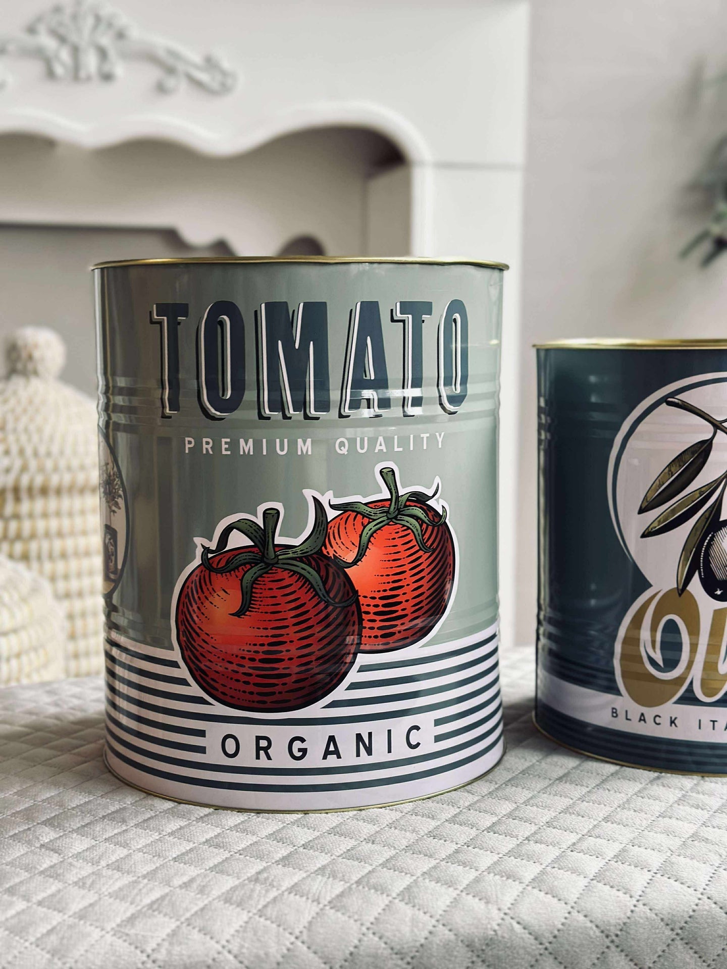 Dosen mit italienischem Print - Set mit 3 Stk.