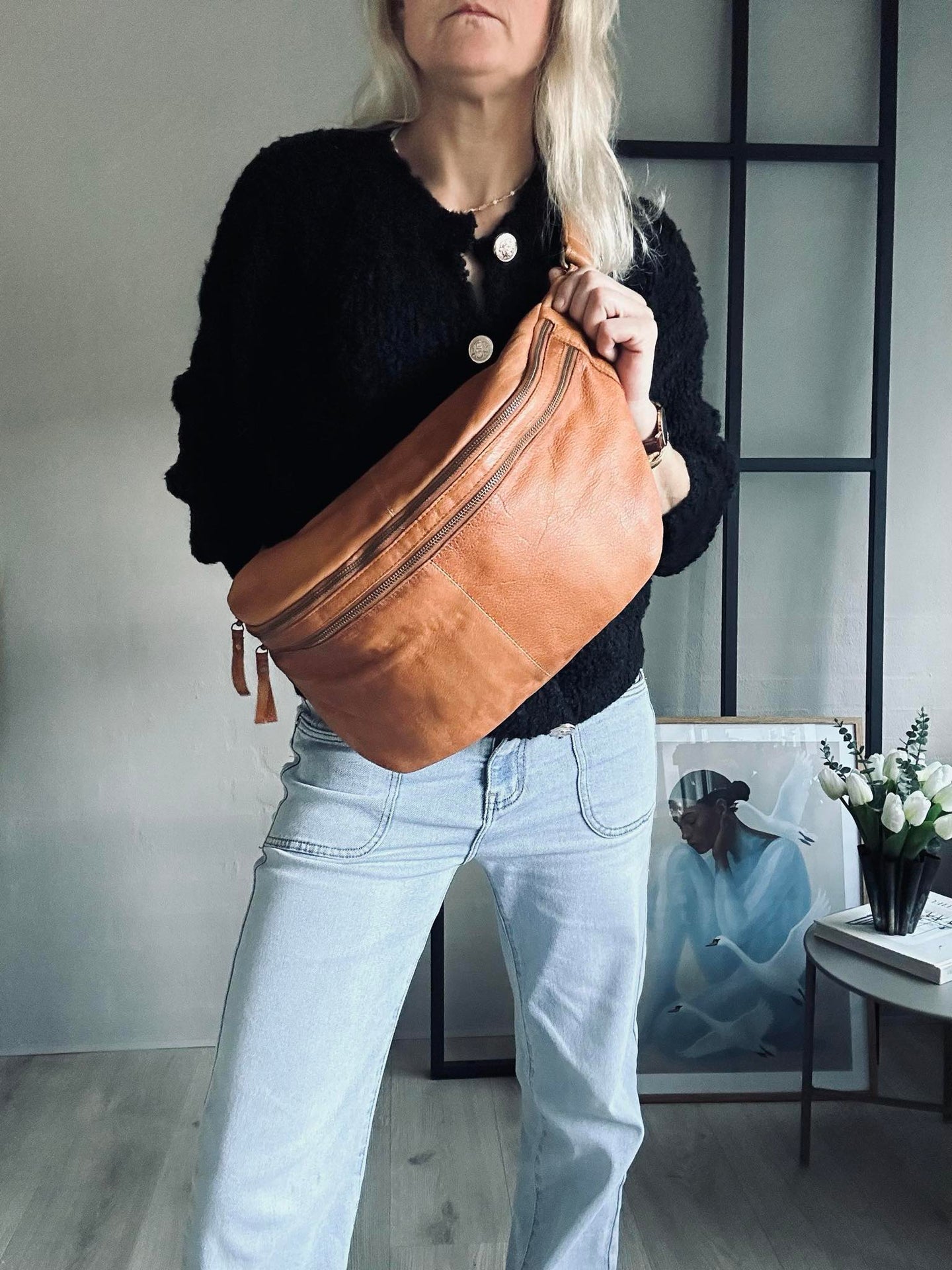 Gürteltasche Jina Big Cognac
