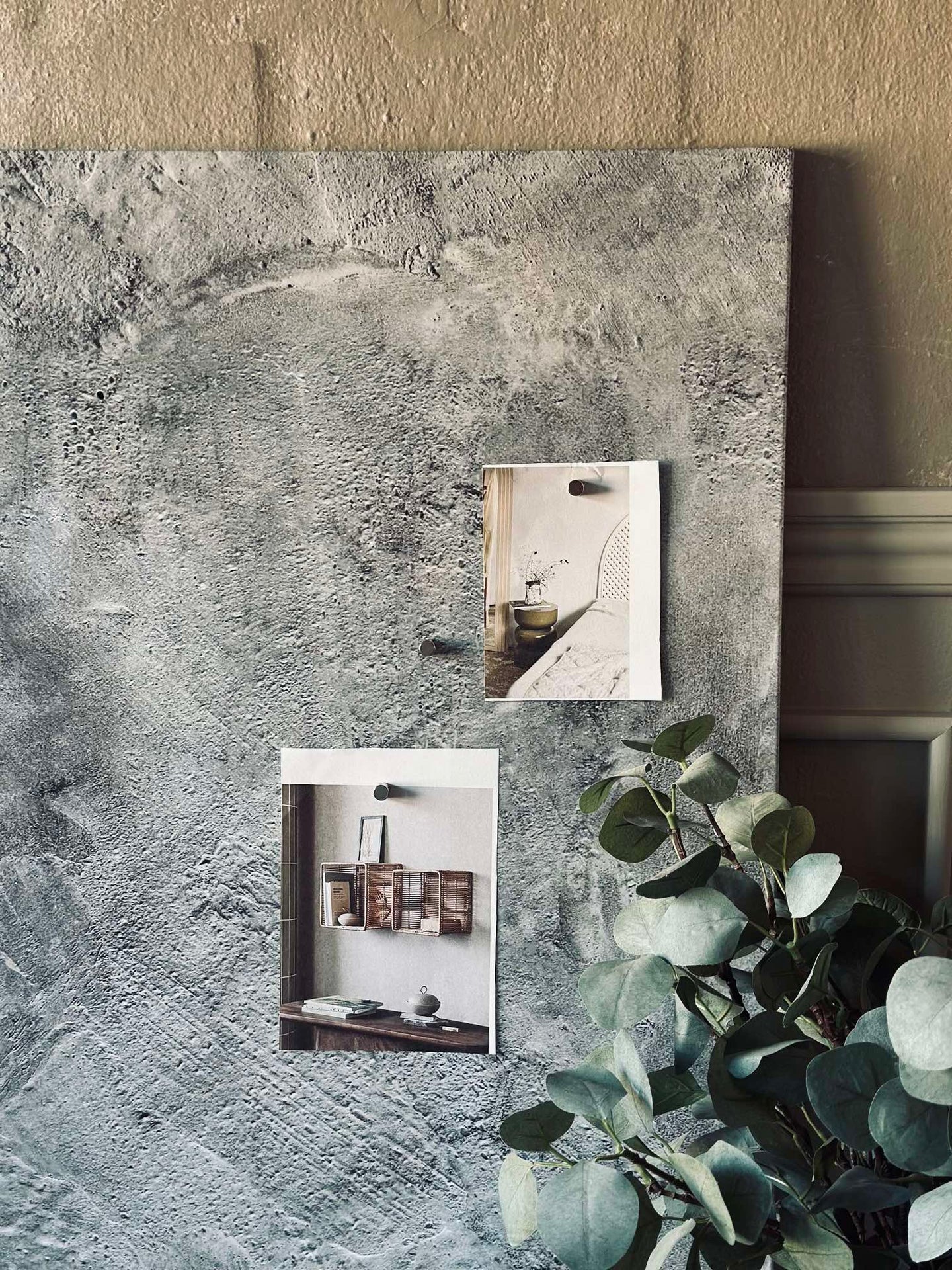 Magnettafel 60x90 - Beton-Look