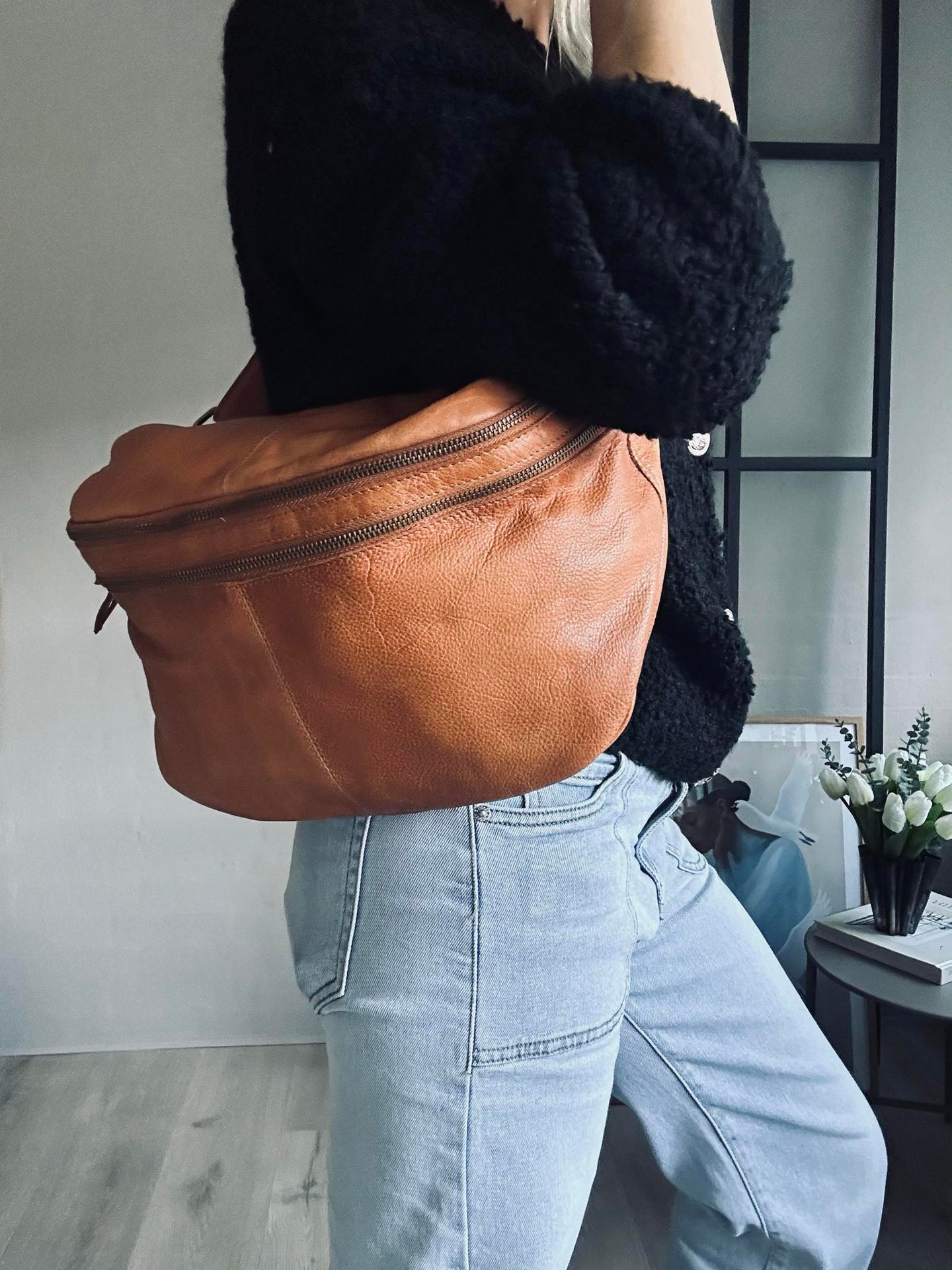 Gürteltasche Jina Big Cognac