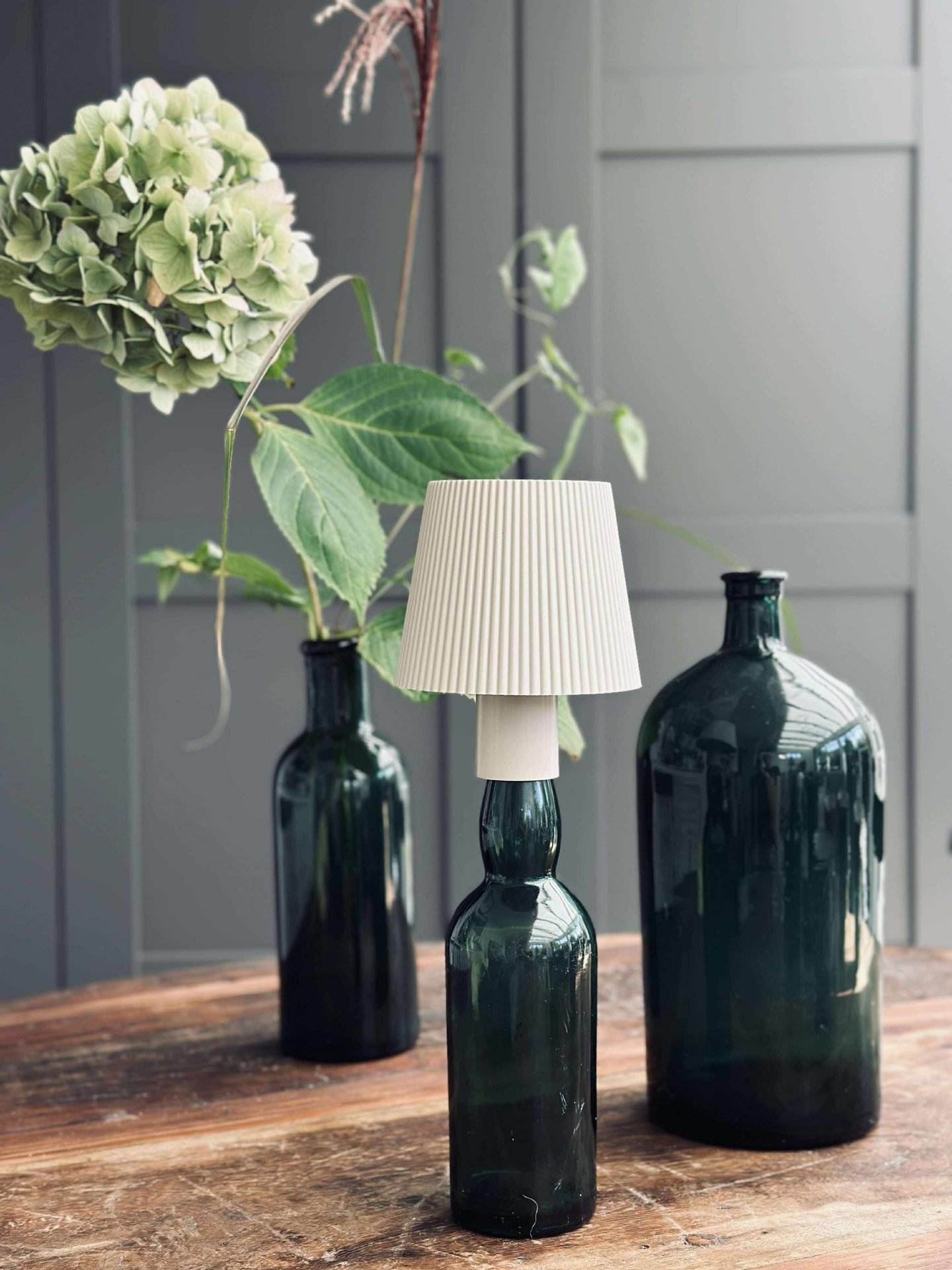 LED-Lampe für Weinflasche - Creme MIX
