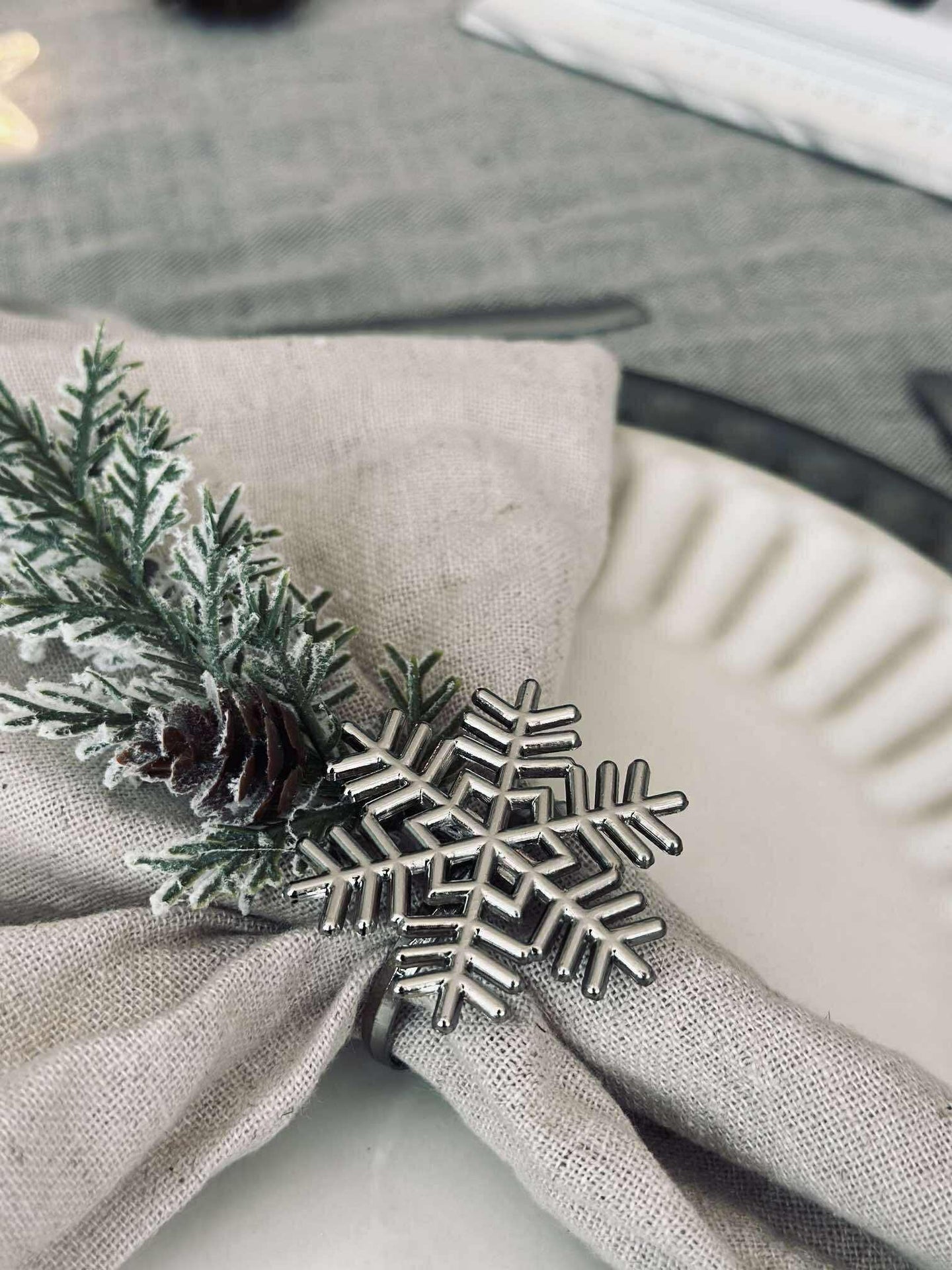 Serviettenringe Silver - MIX 4 Stk