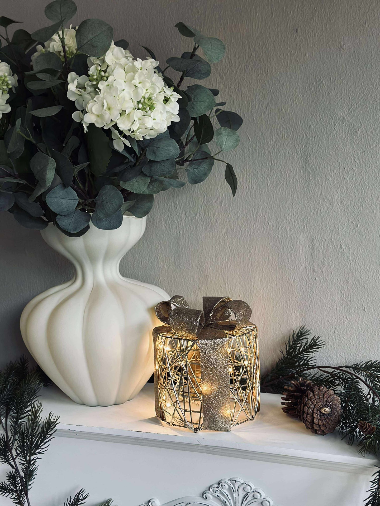 Weihnachtsgeschenke mit LED-Licht - 3 Stk.