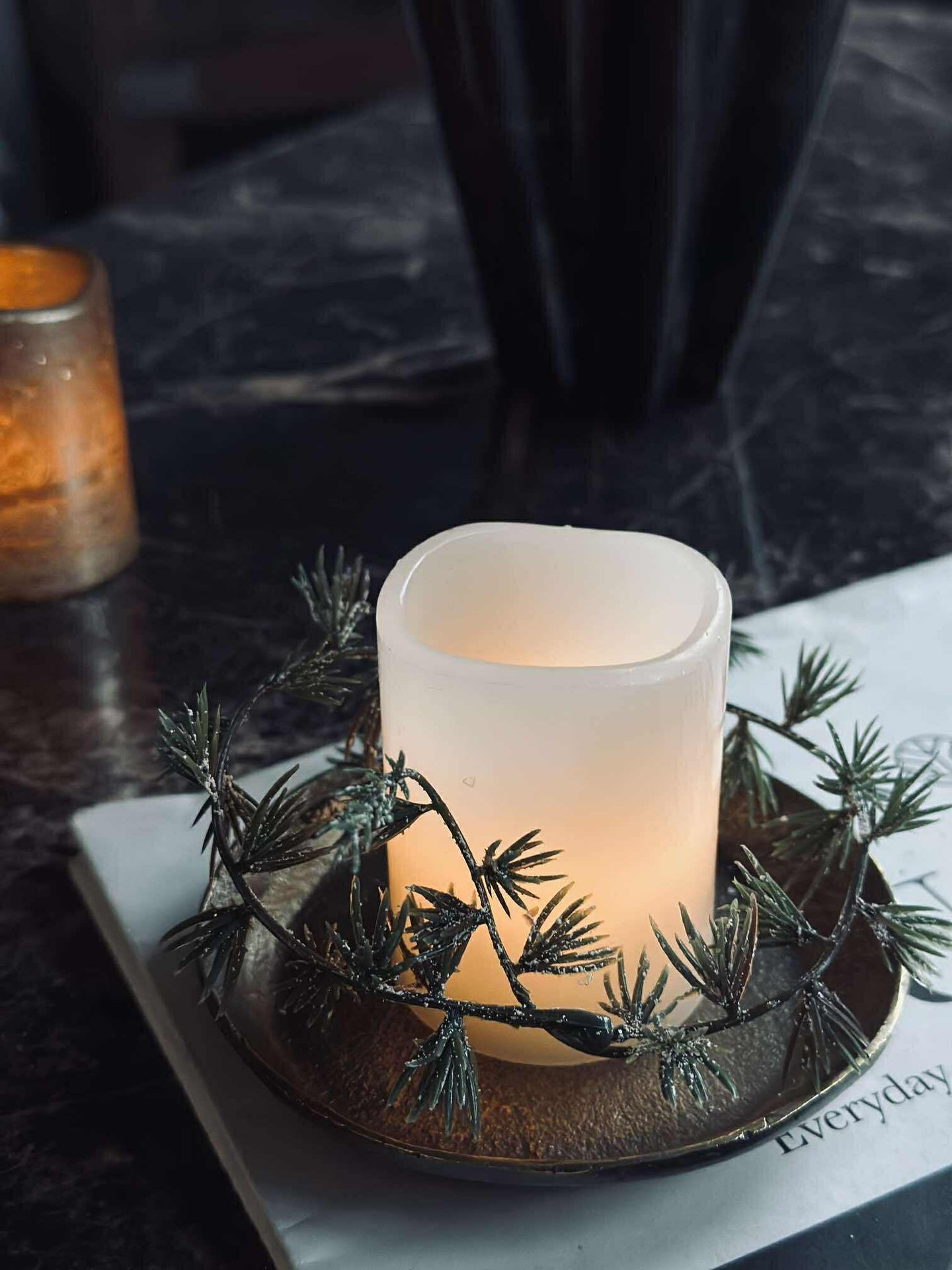 LED-Blockkerze mit Timer