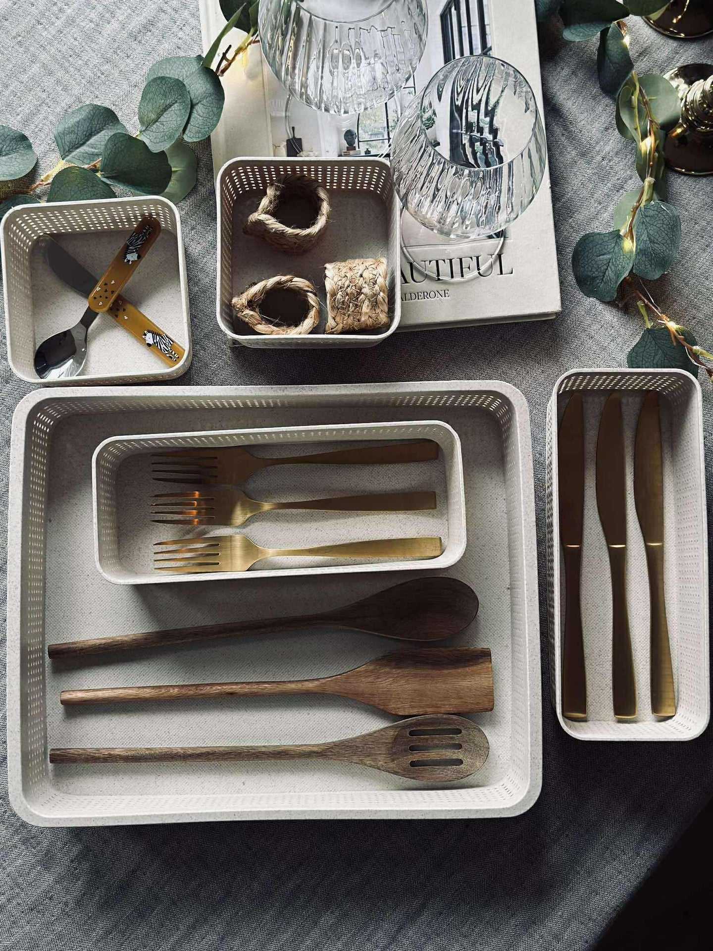 Makeup organiser Freja - Set mit 5 Teilen