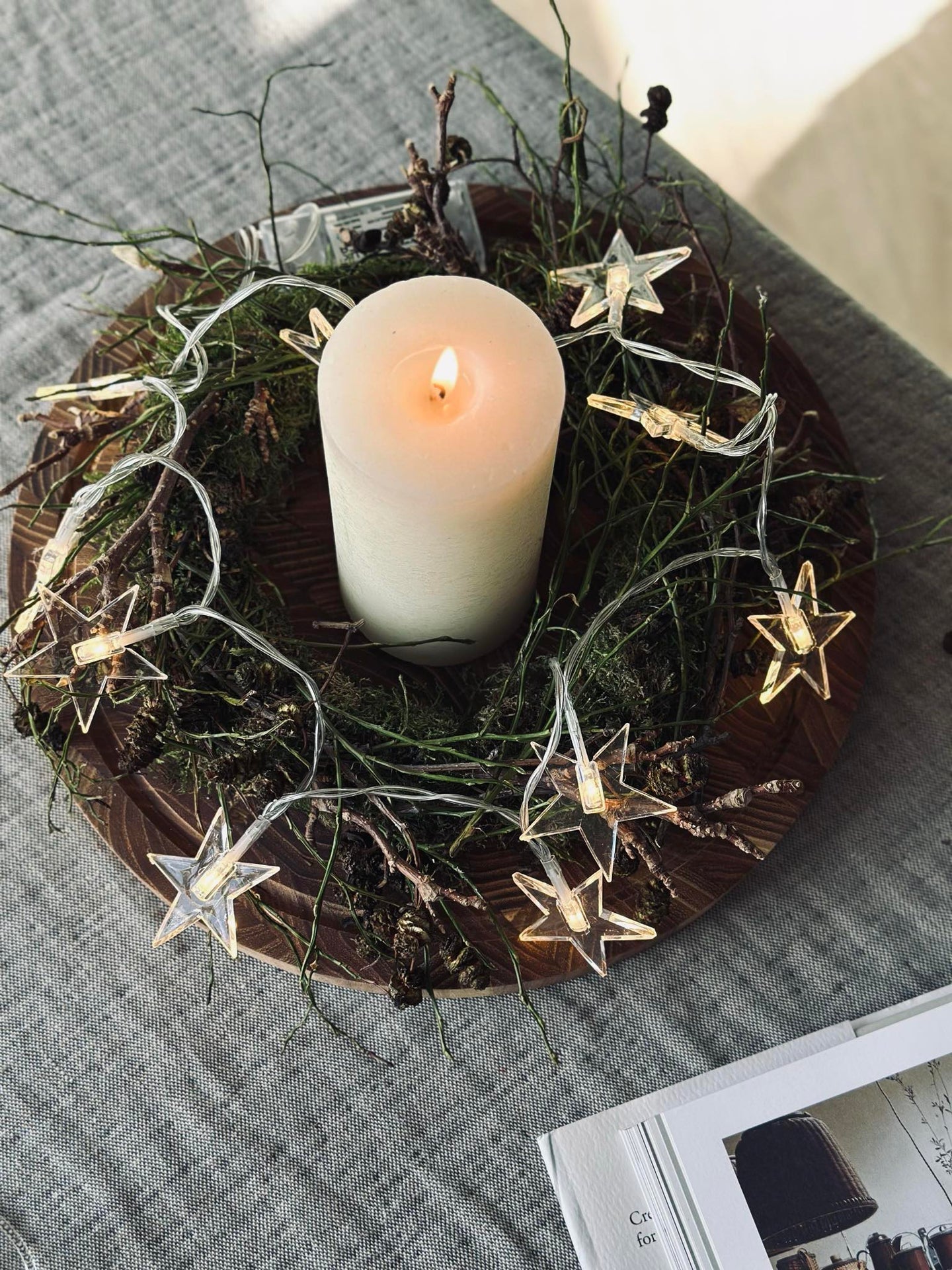 Lichterkette mit Sternen