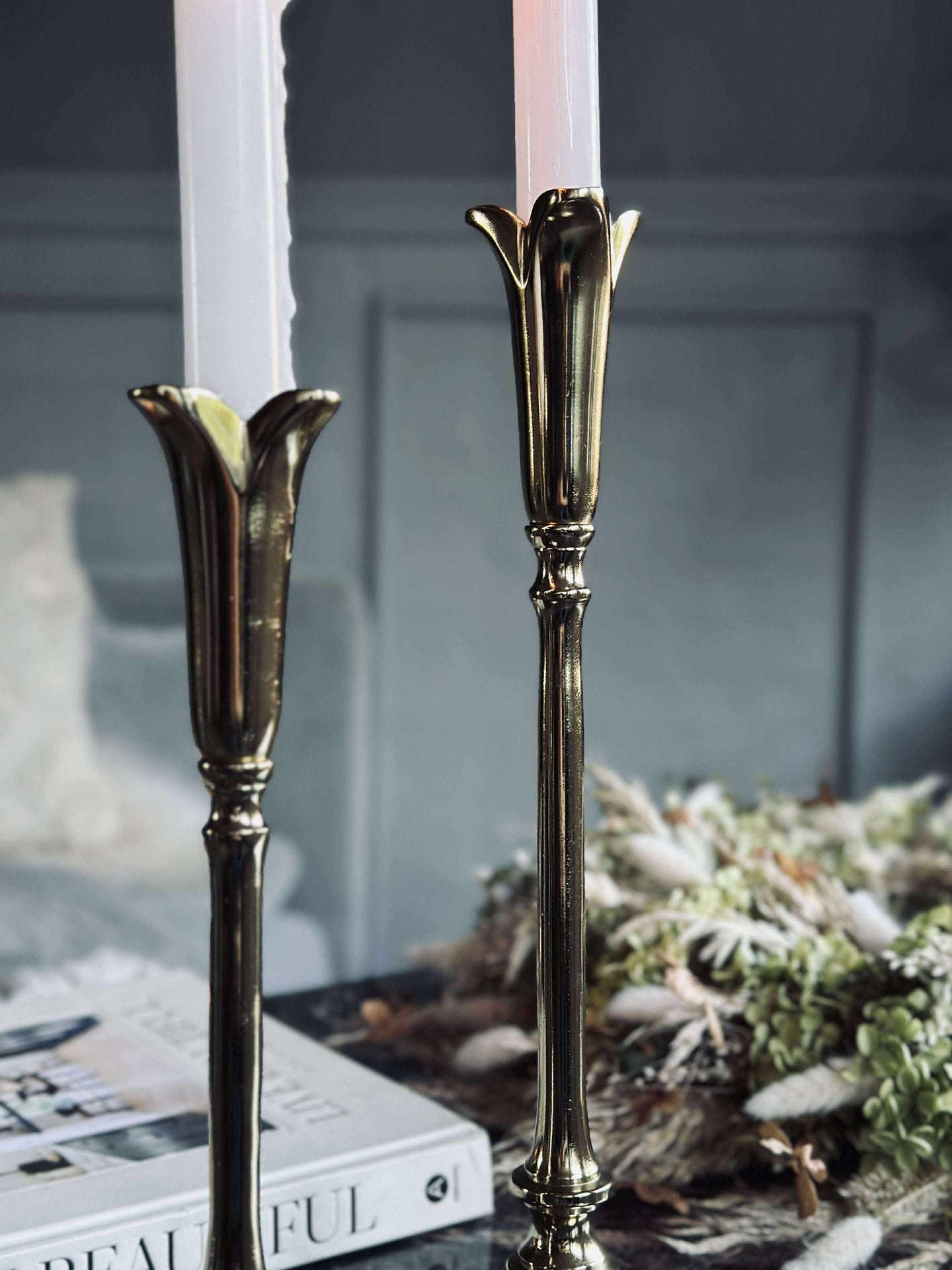 Kerzenhalter Calla Alu Gold