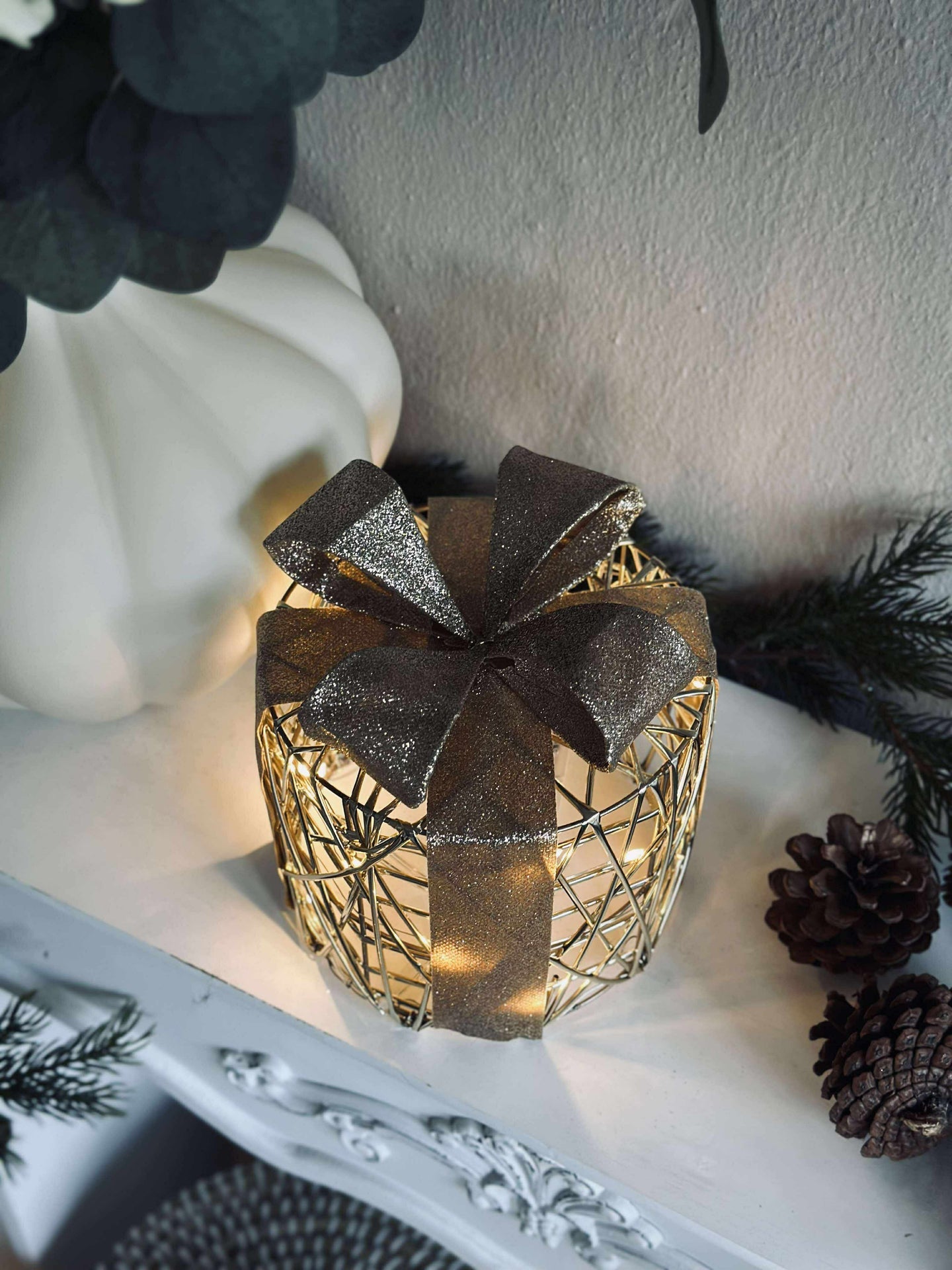 Weihnachtsgeschenke mit LED-Licht - 3 Stk.