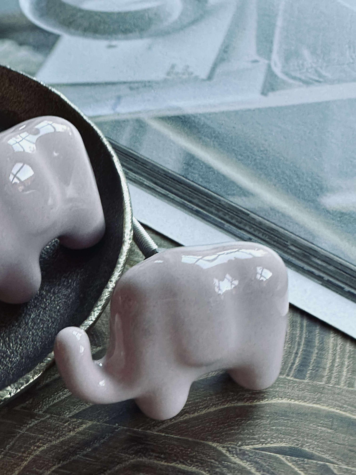 Griff Elefant rosa - 2 Stk.