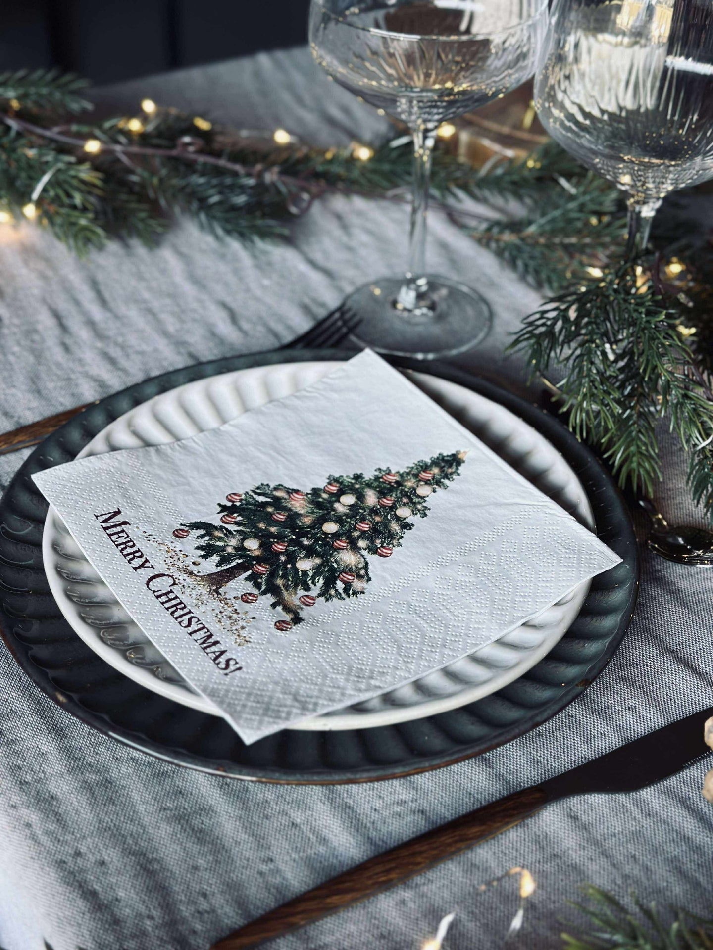 Servietten Weihnachtsbaum - 20 Stk.