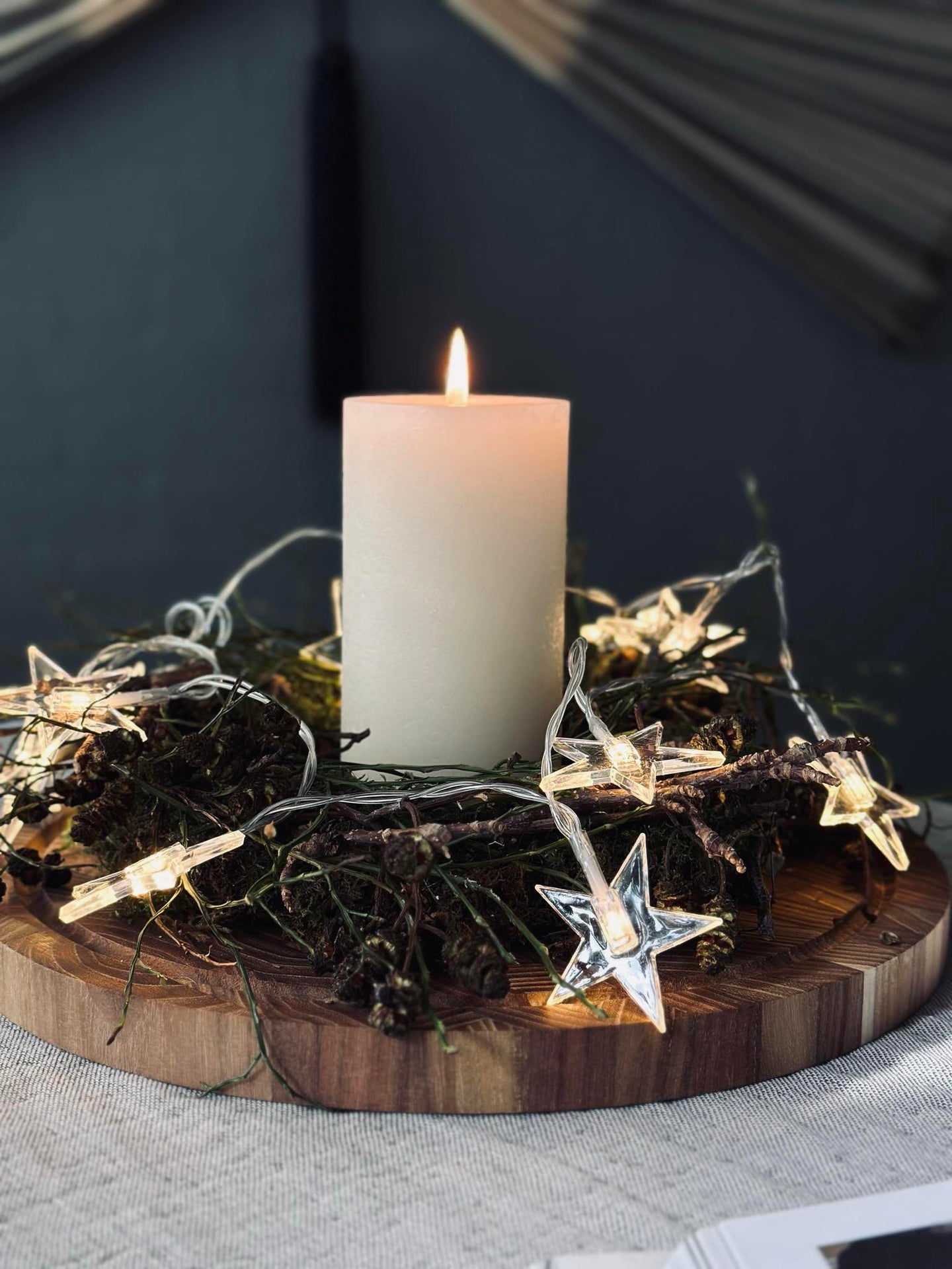 Lichterkette mit Sternen