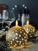 Weihnachtslicht Gold XMAS 10 cm.