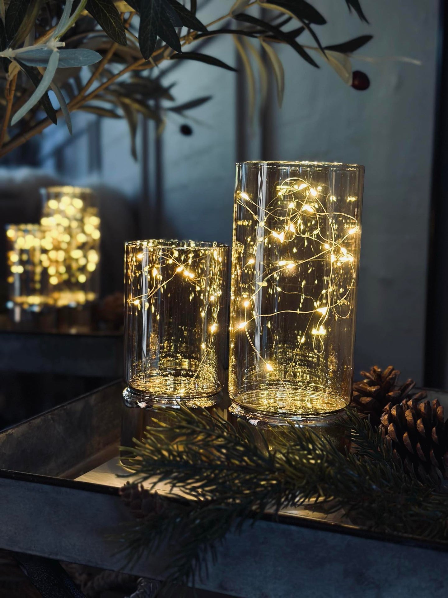 Laternen MAGIC mit LED - Set mit 2 Stück