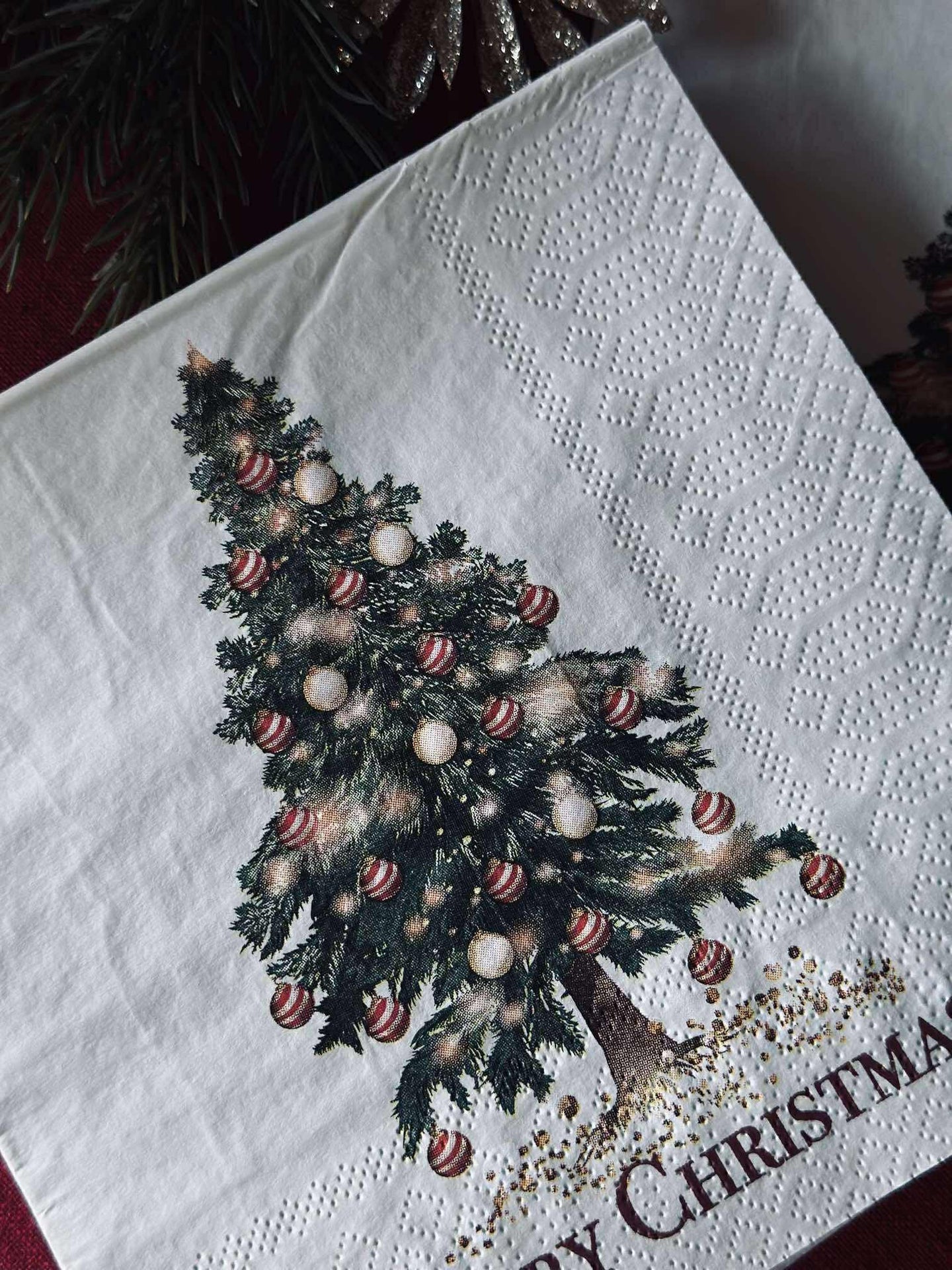 Servietten Weihnachtsbaum - 20 Stk.