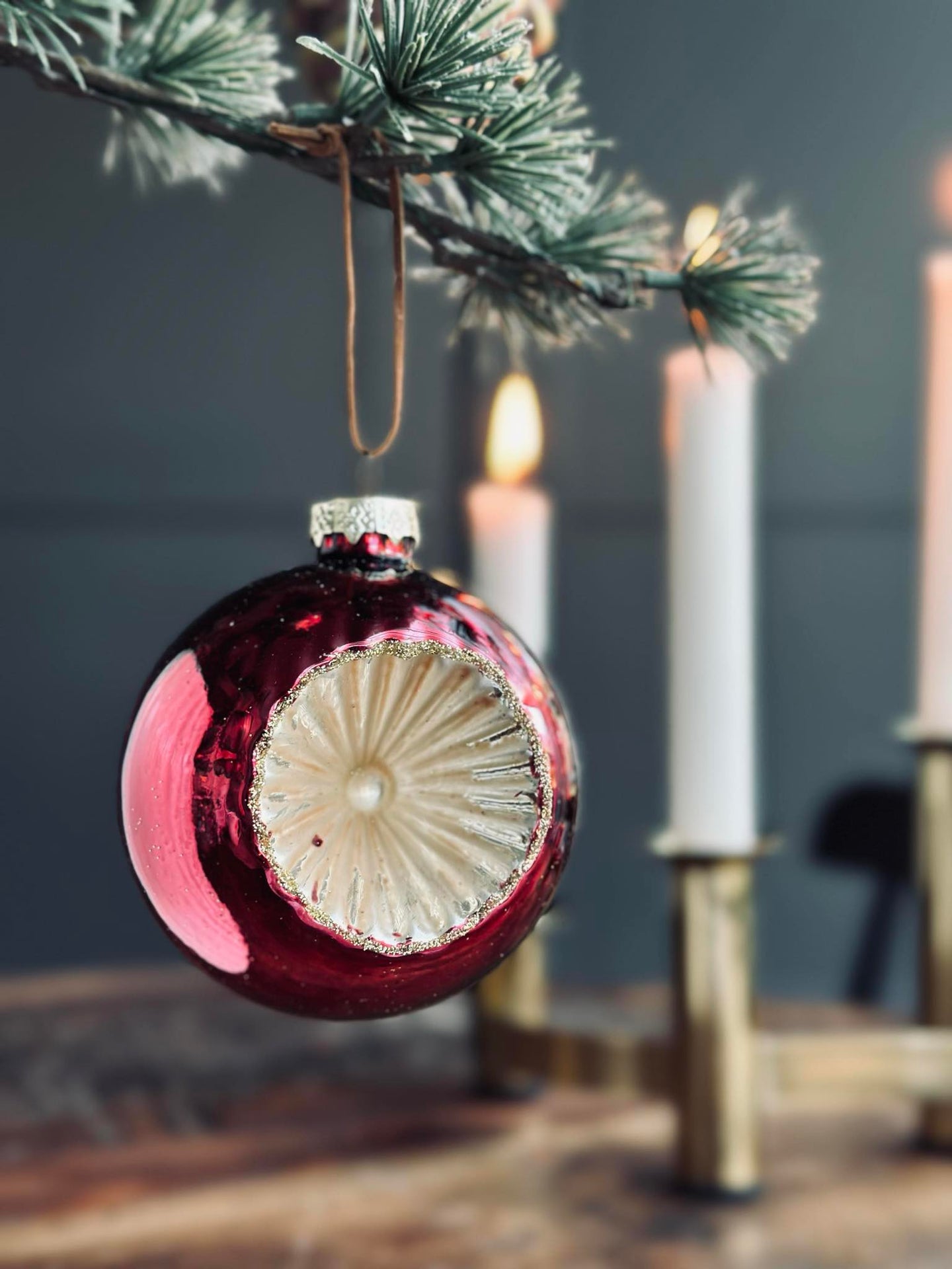 Christbaumkugeln aus Glas - Packung mit 4 Stk