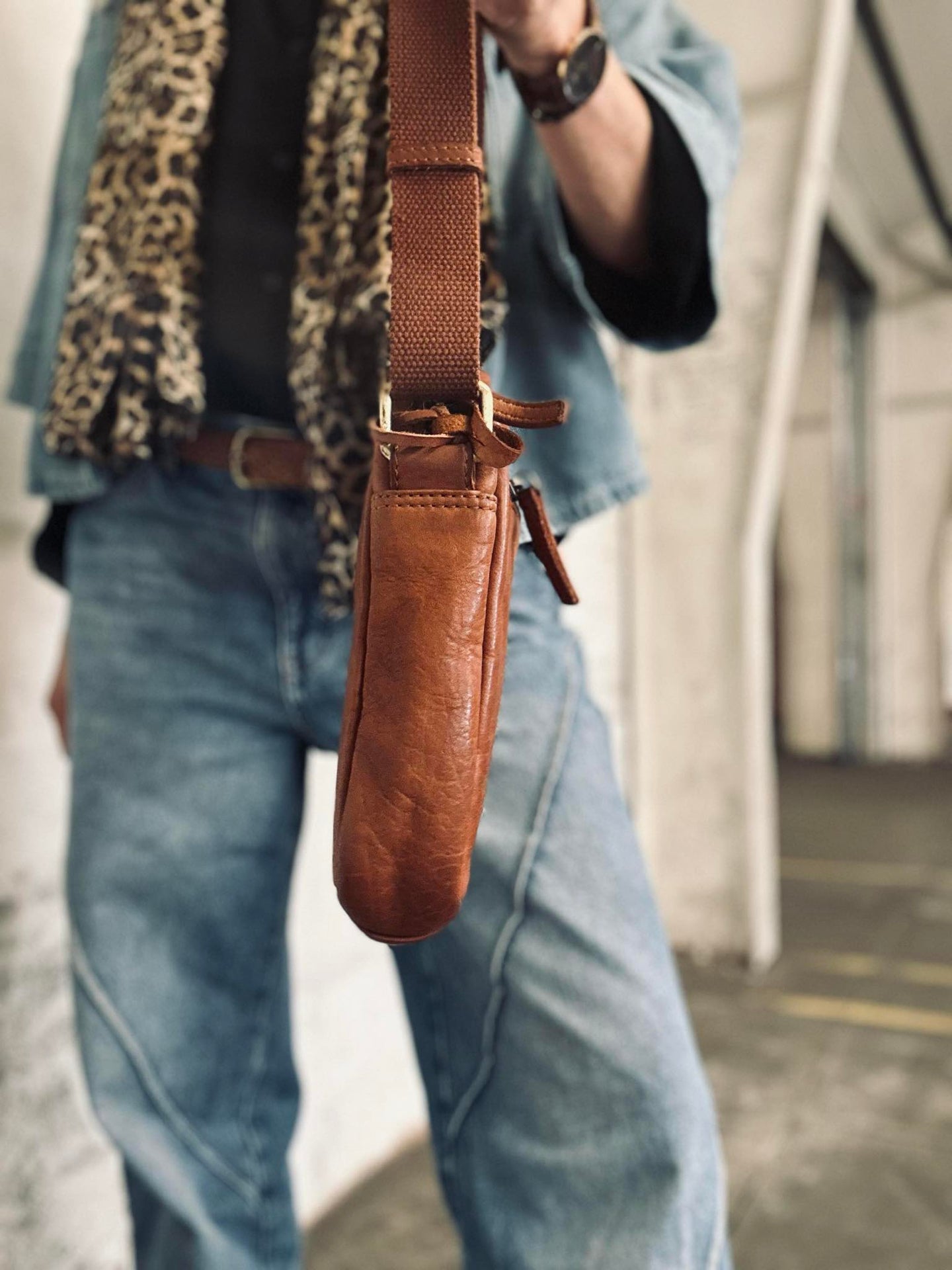 Handytasche / Crossover – Cognac